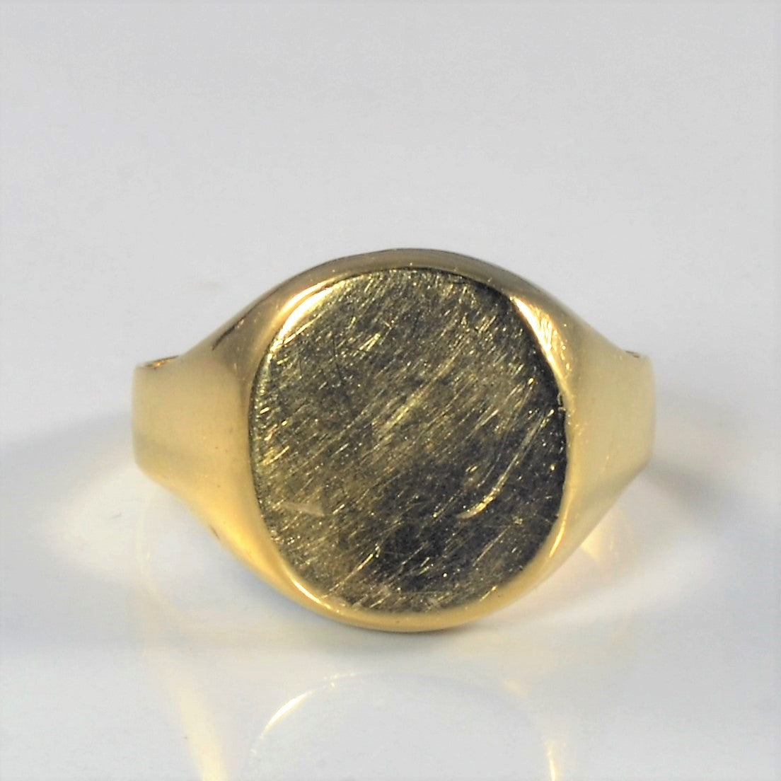 Yellow Gold Signet Ring | SZ 10.75 |