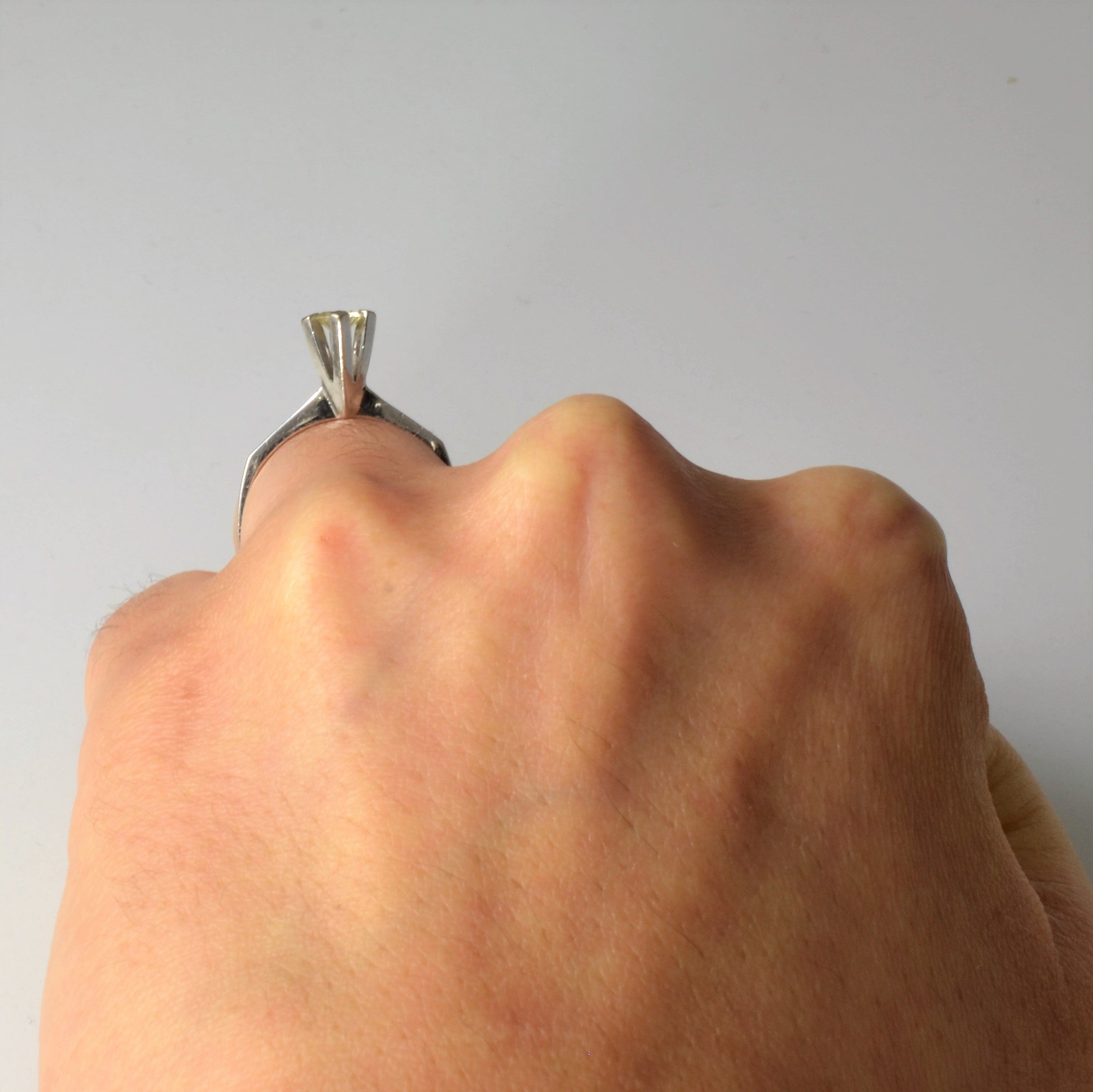 1960s High Set Tapered Solitaire Diamond Ring | 0.22ct | SZ 7 |