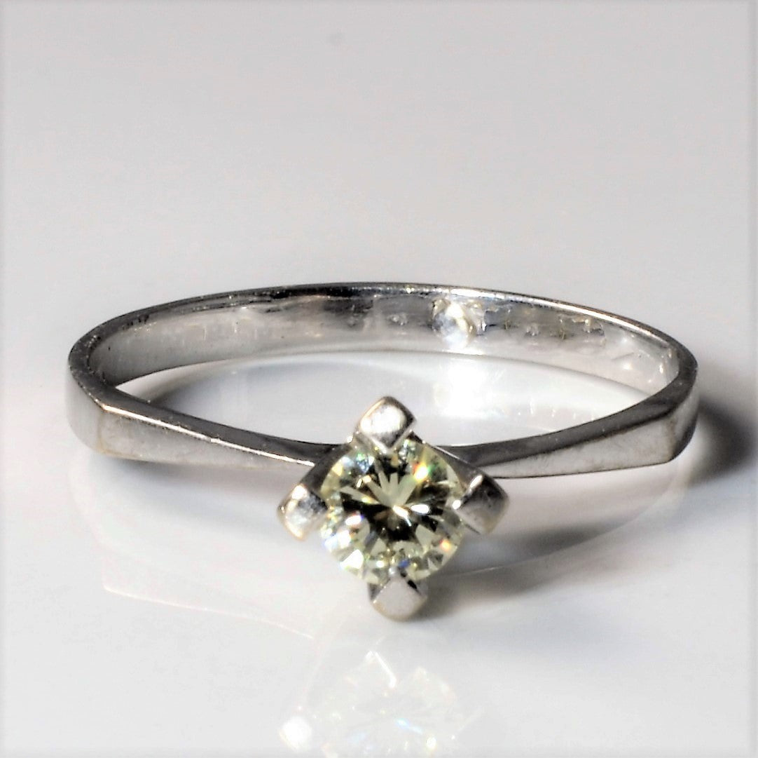 1960s High Set Tapered Solitaire Diamond Ring | 0.22ct | SZ 7 |