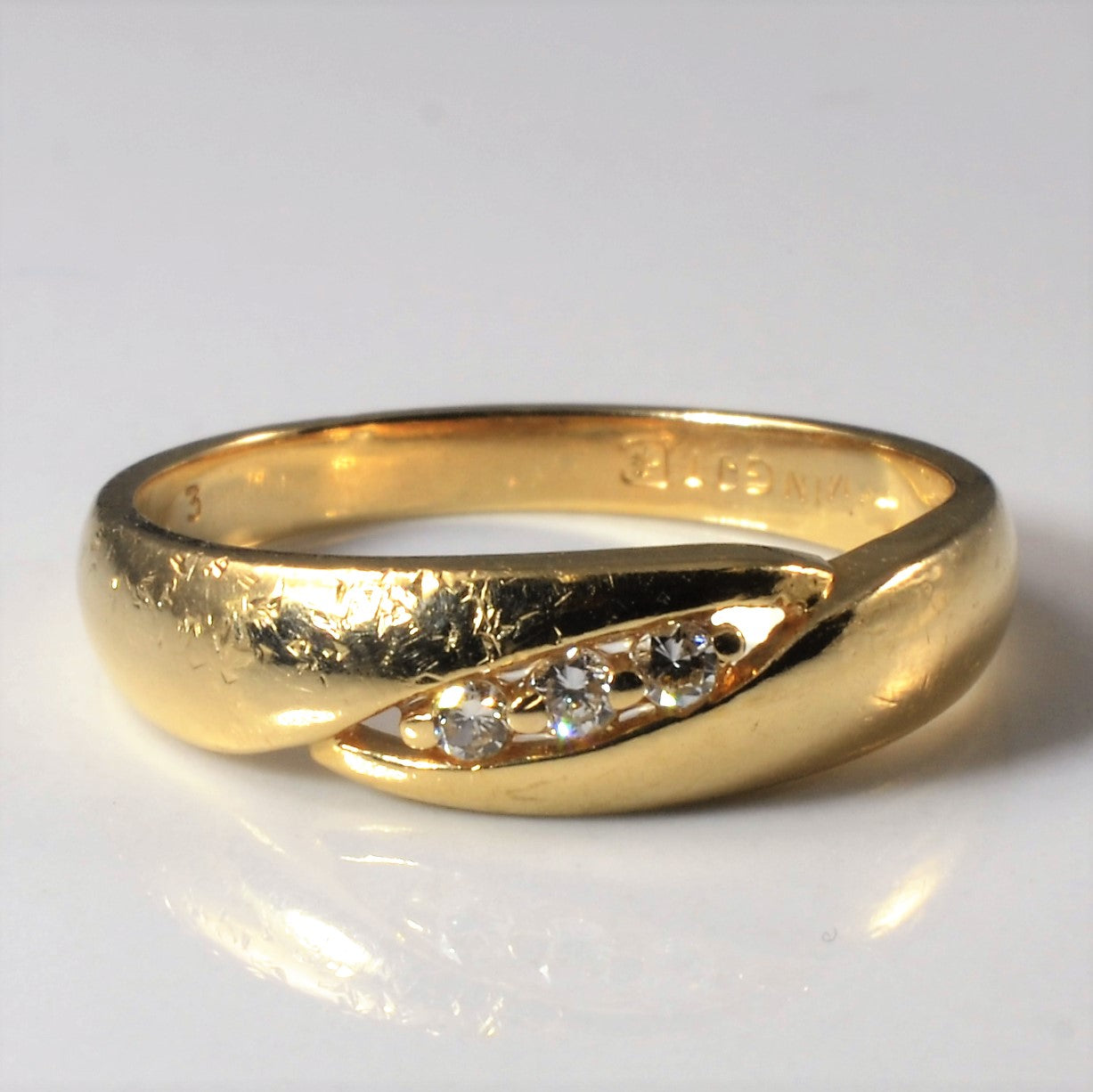 Three Stone Diamond Band | 0.06ctw | SZ 6 |