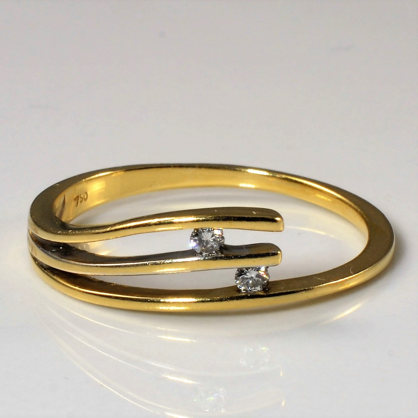 Petite Split Shank Diamond Ring | 0.04ctw | SZ 7.75 |