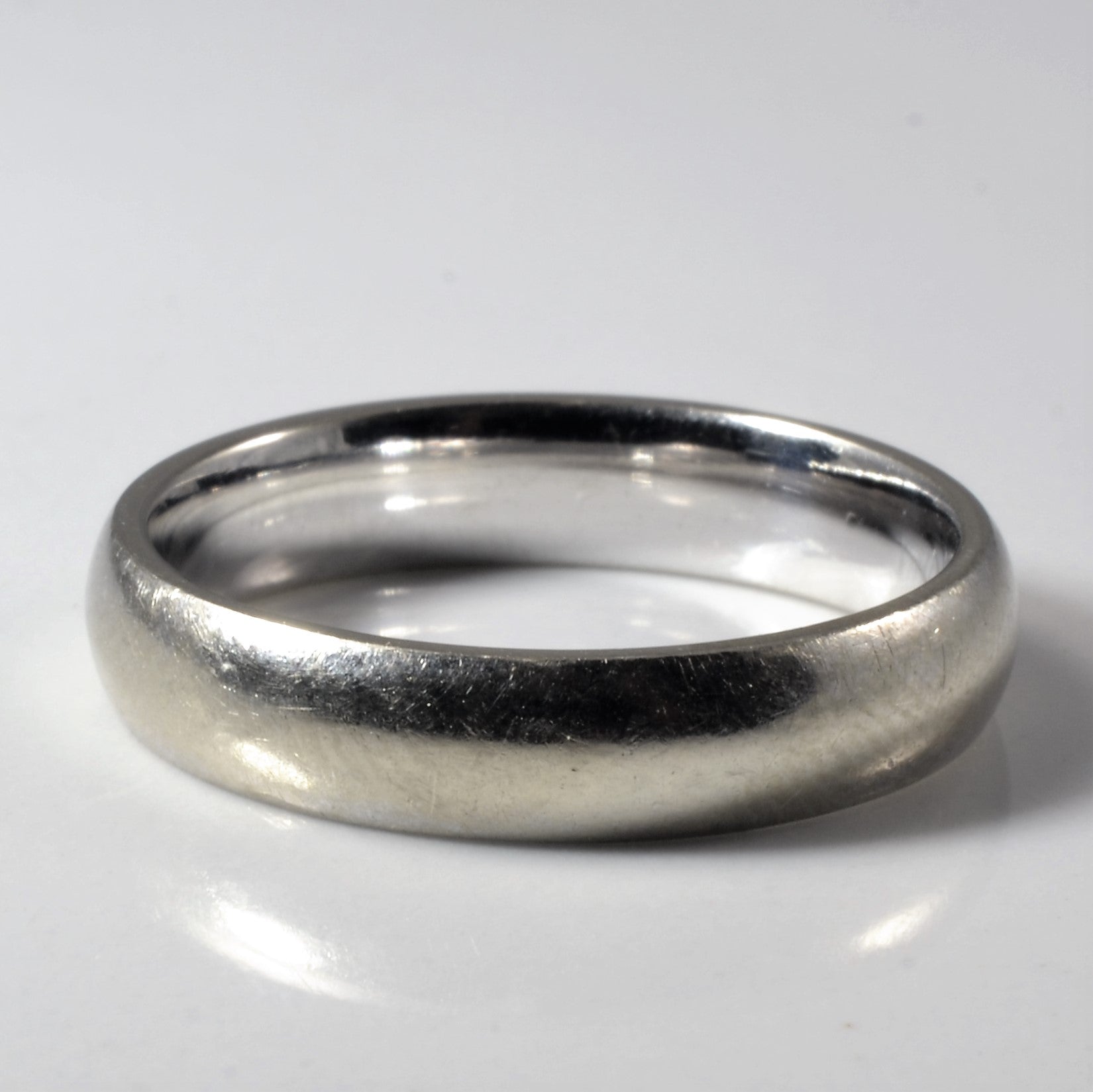 White Gold Wedding Band | SZ 8.5 |