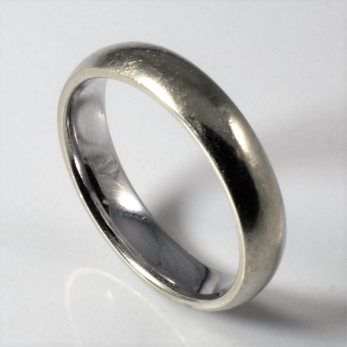 White Gold Wedding Band | SZ 8.5 |