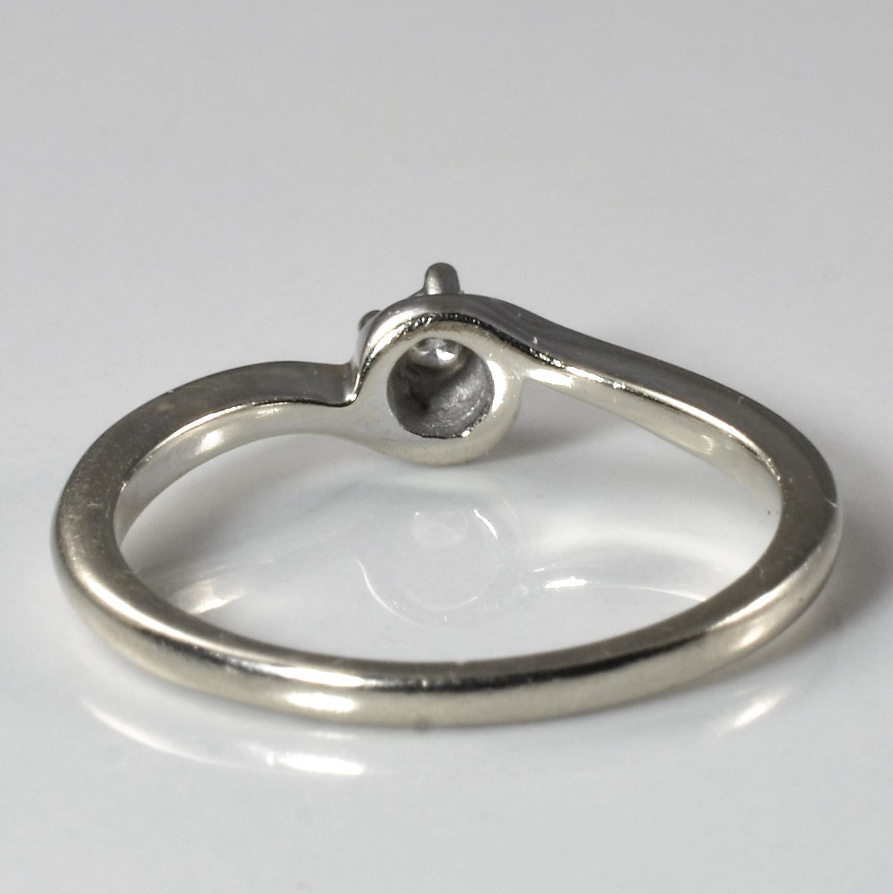 Bypass Solitaire Diamond Ring | 0.06ct | SZ 6.5 |