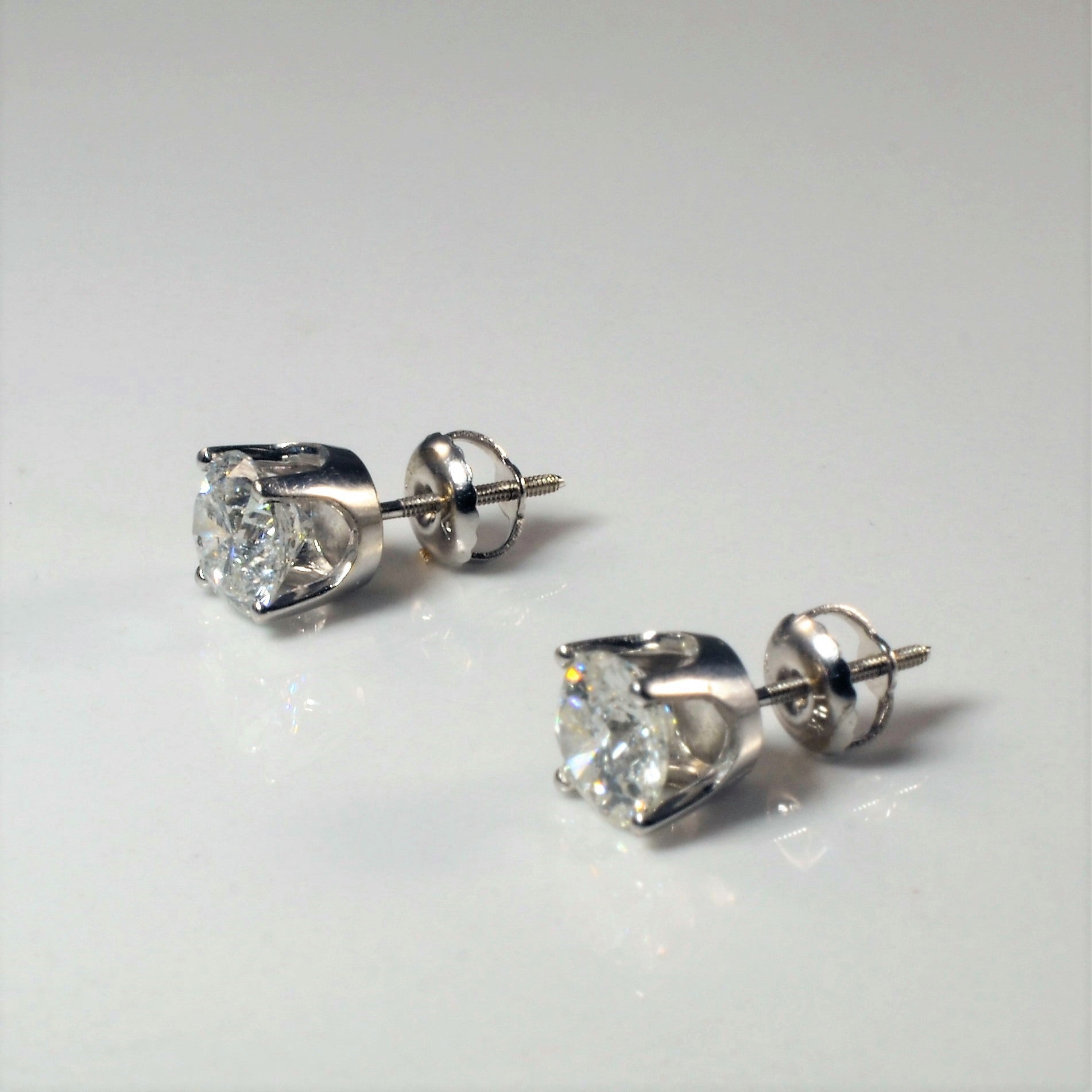 Boucles d'oreilles puces en diamant à vis | 1,12 ct |