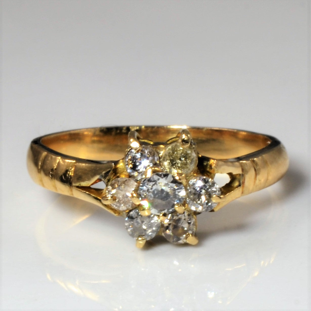 Edwardian diamond sale cluster ring