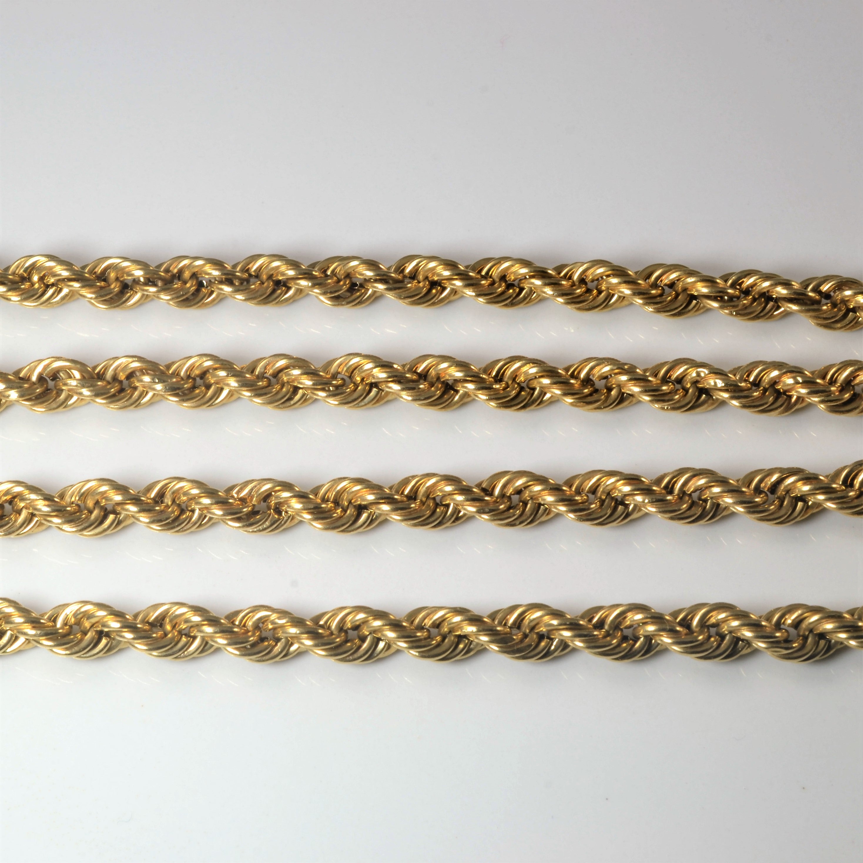 10k Yellow Gold Rope Chain | 32"|