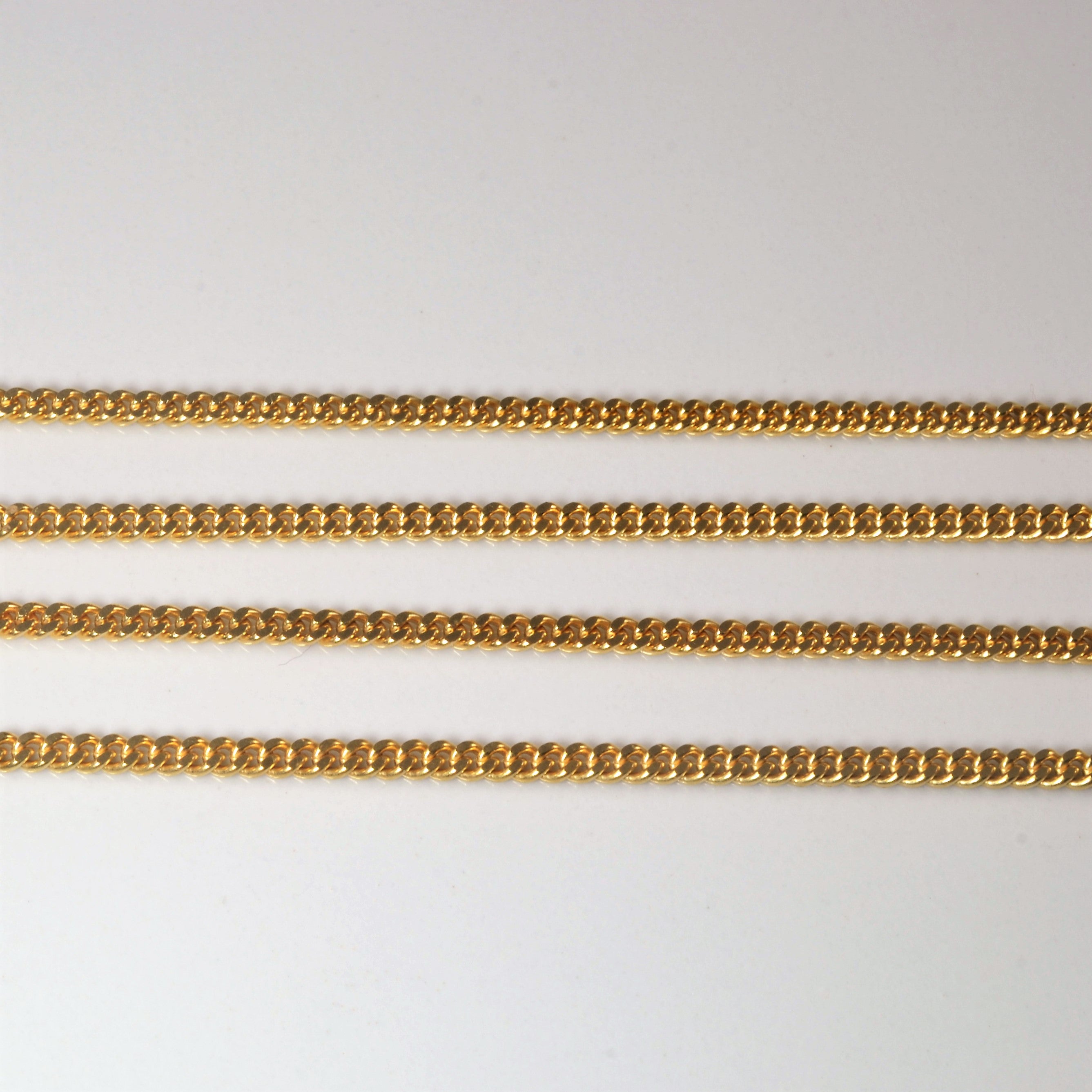 18k Yellow Gold Curb Chain | 24" |