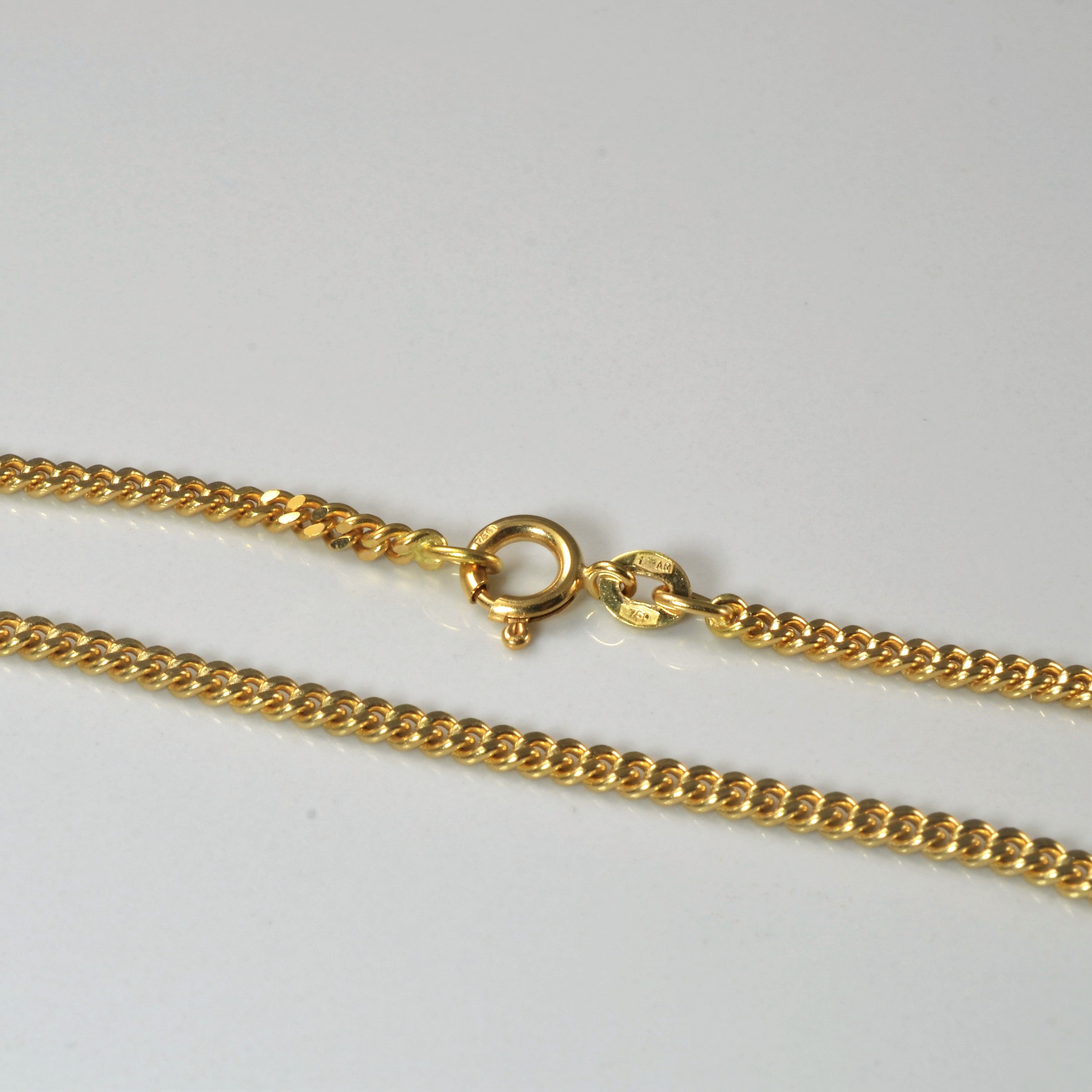18k Yellow Gold Curb Chain | 24" |