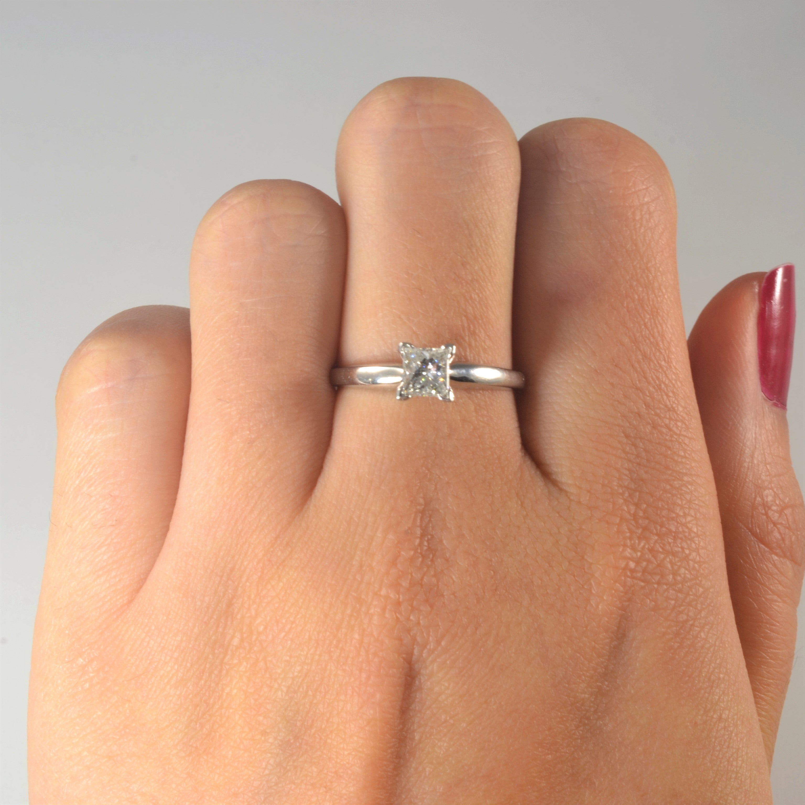 Solitaire Princess Diamond Ring | 0.50ct | SZ 7 |