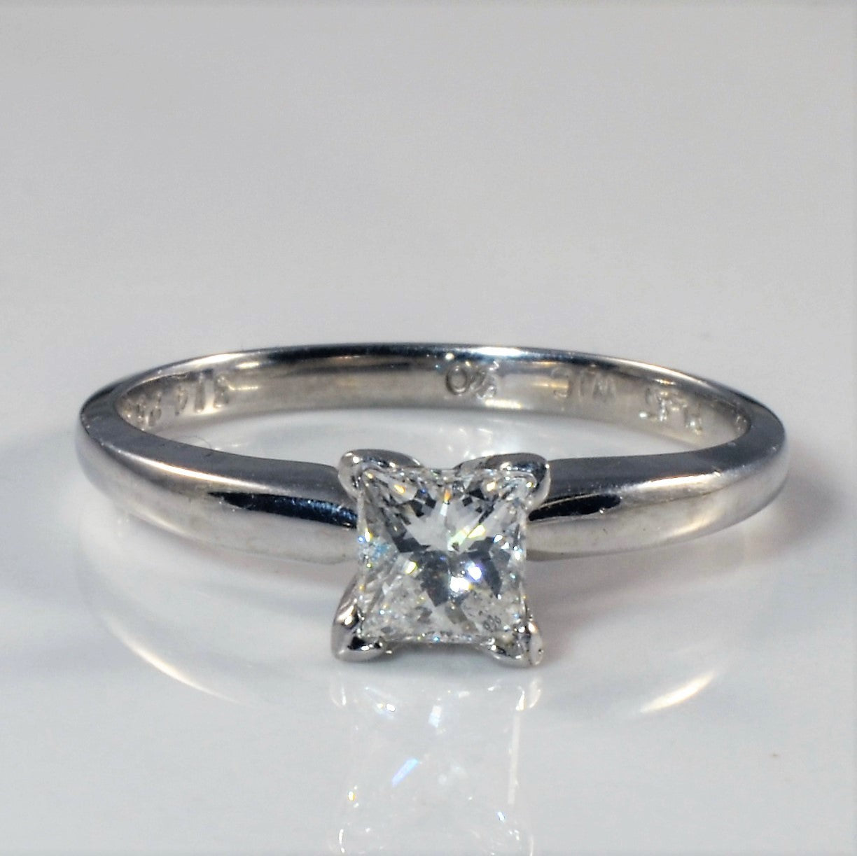 Solitaire Princess Diamond Ring | 0.50ct | SZ 7 |