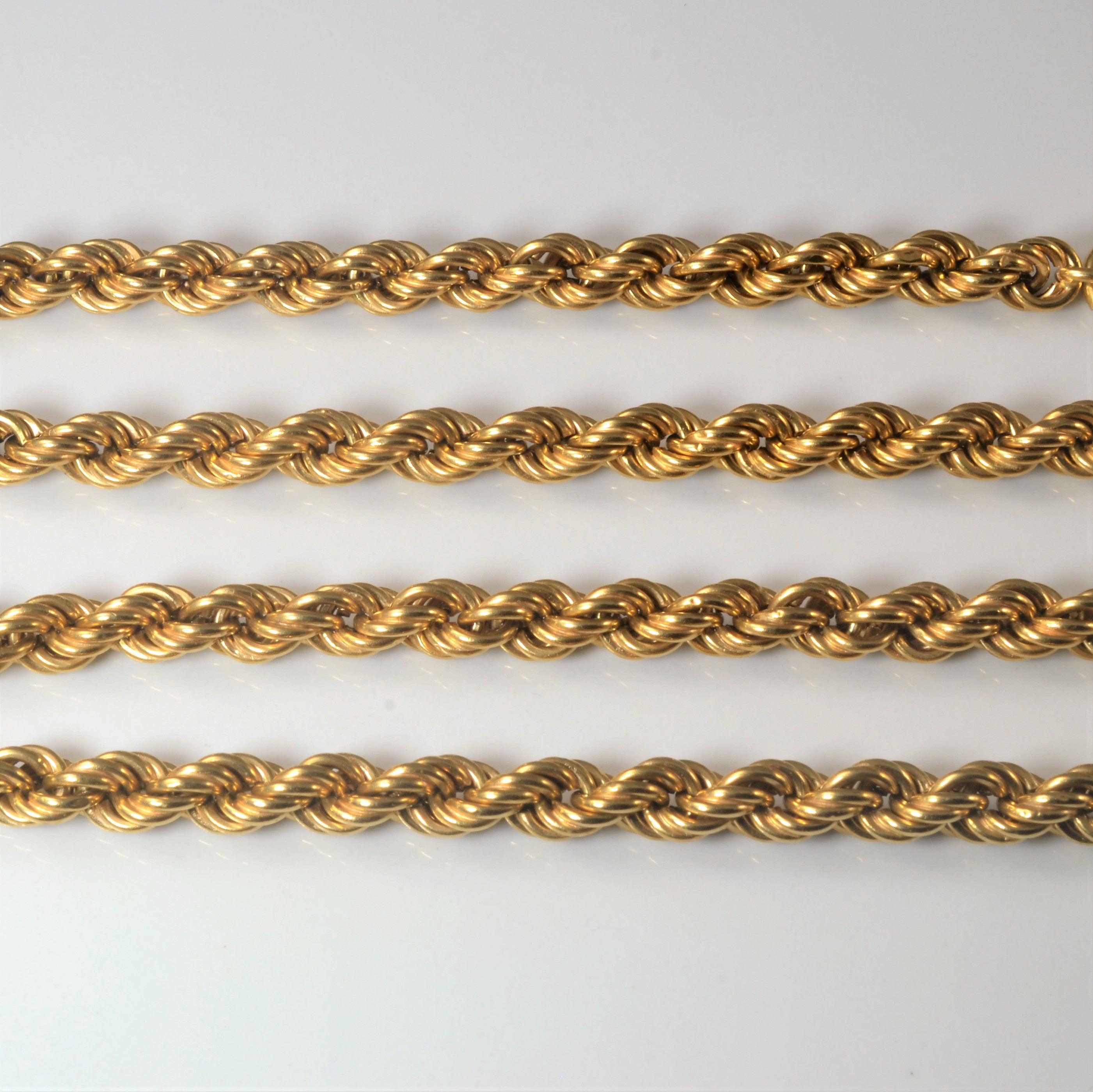 Chaîne corde en or jaune 18 carats | 24 pouces |