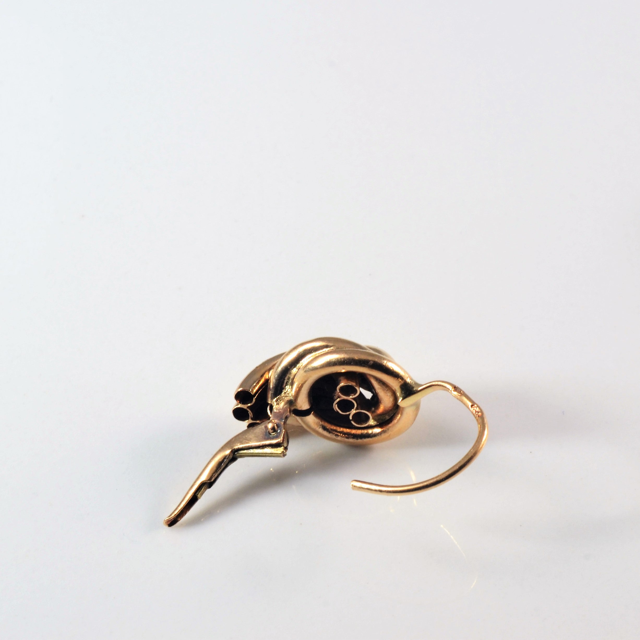 Textured Yellow Gold Earrings |