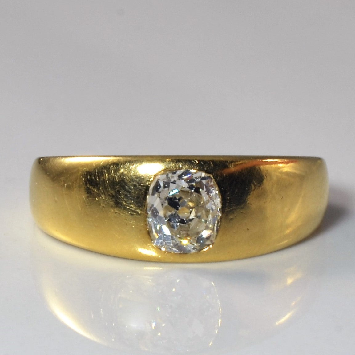 Bague solitaire en diamant Old Mine | 0,60 ct | Taille 5,5 |
