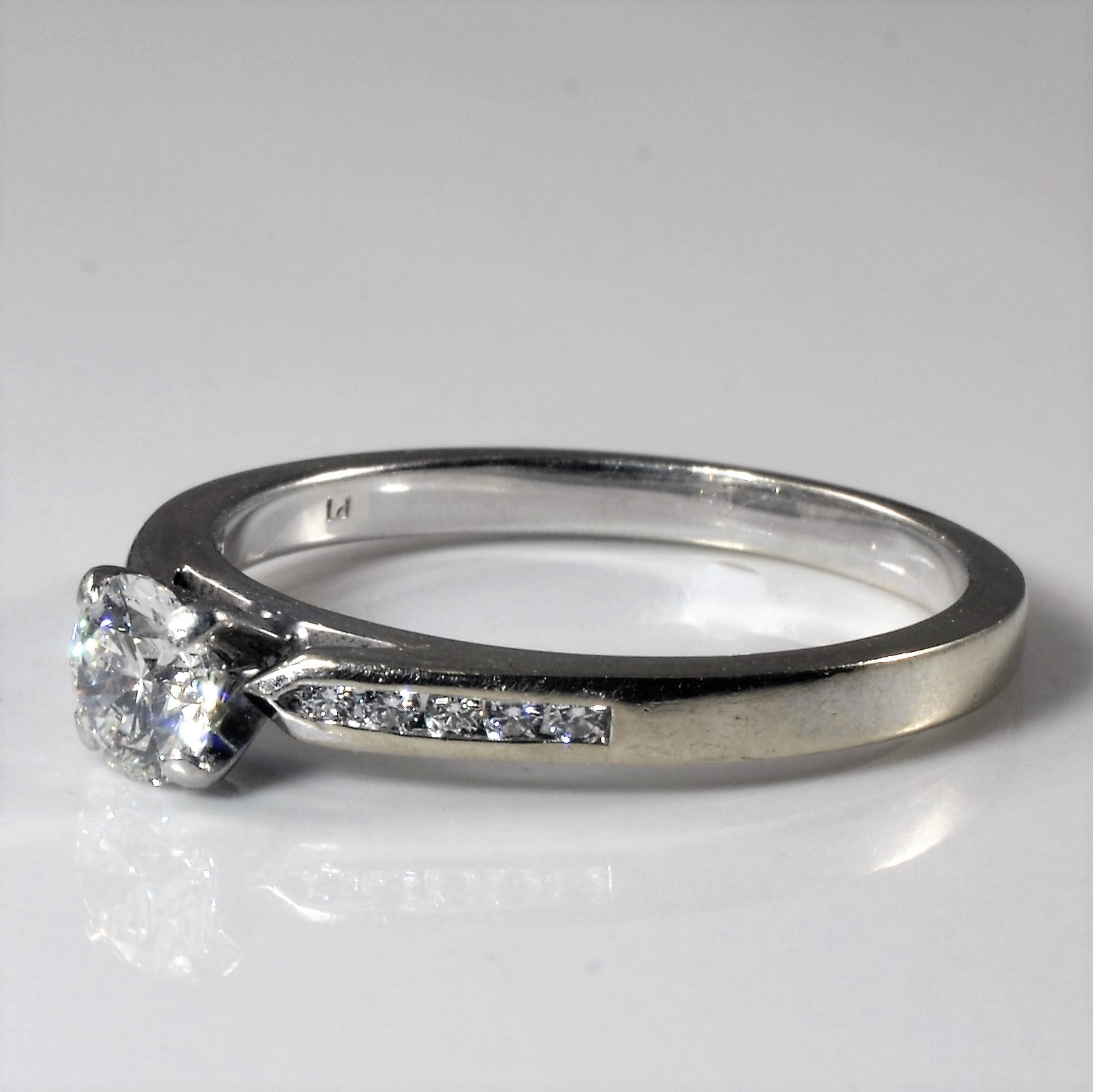 Classic Channel Accented Diamond Ring | 0.60ctw | SZ 8.75 |