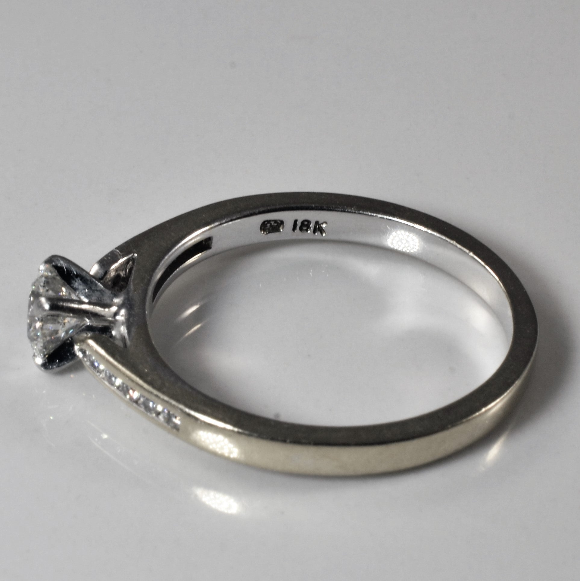 Classic Channel Accented Diamond Ring | 0.60ctw | SZ 8.75 |