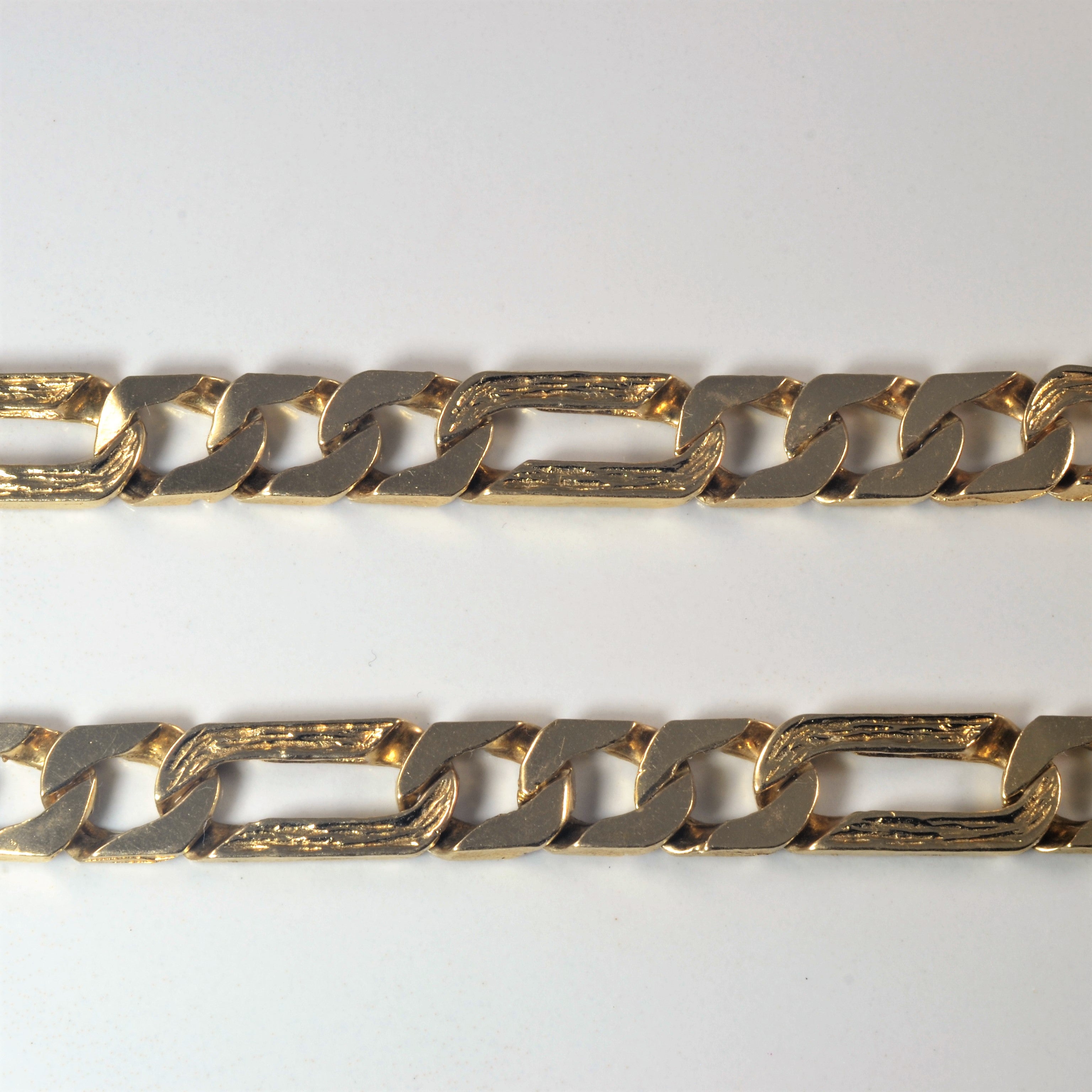 10k Yellow Gold Figaro Chain | 25.5" |