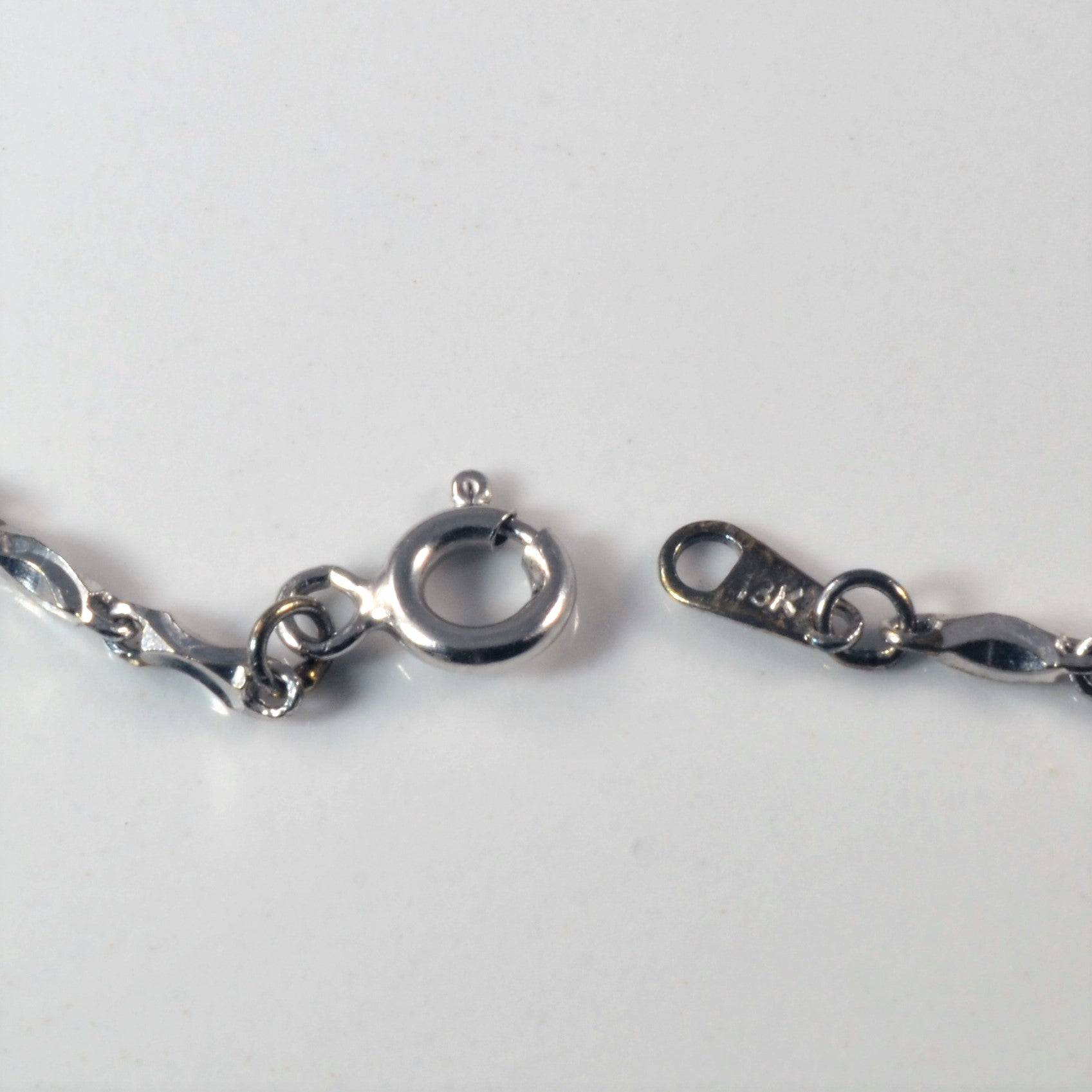 14k White Gold Fancy Chain | 17" |