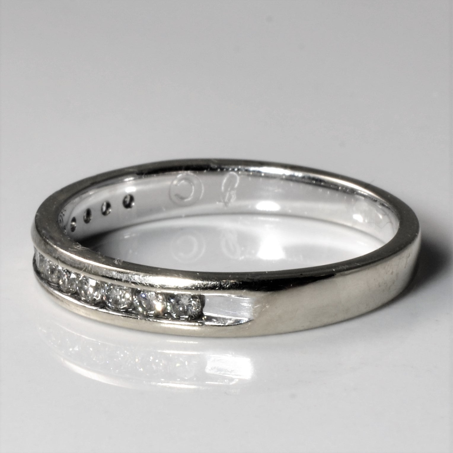 Channel Set Diamond Semi Eternity Band | 0.28ctw | SZ 7 |
