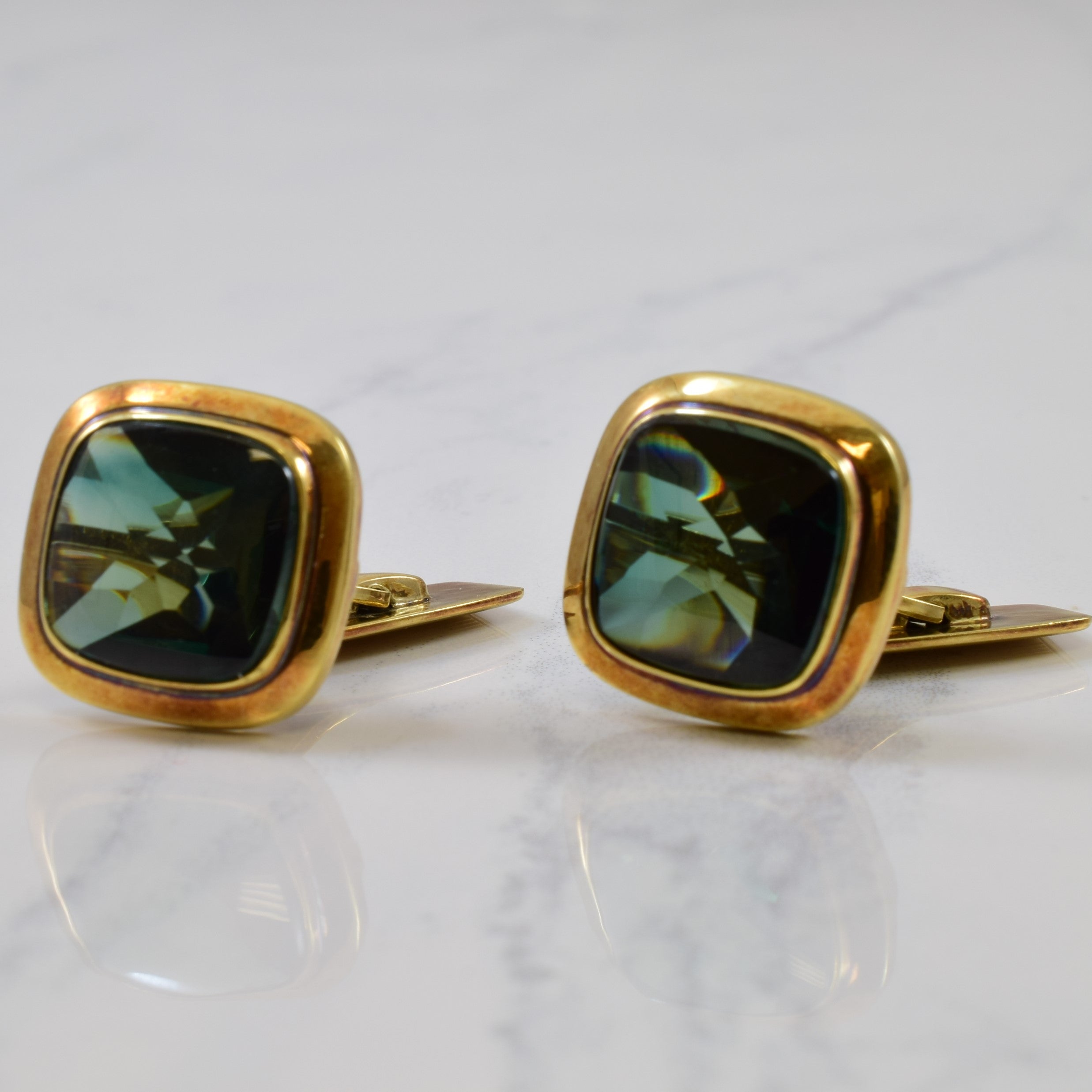 Synthetic Spinel Cufflinks | 16.00ctw |