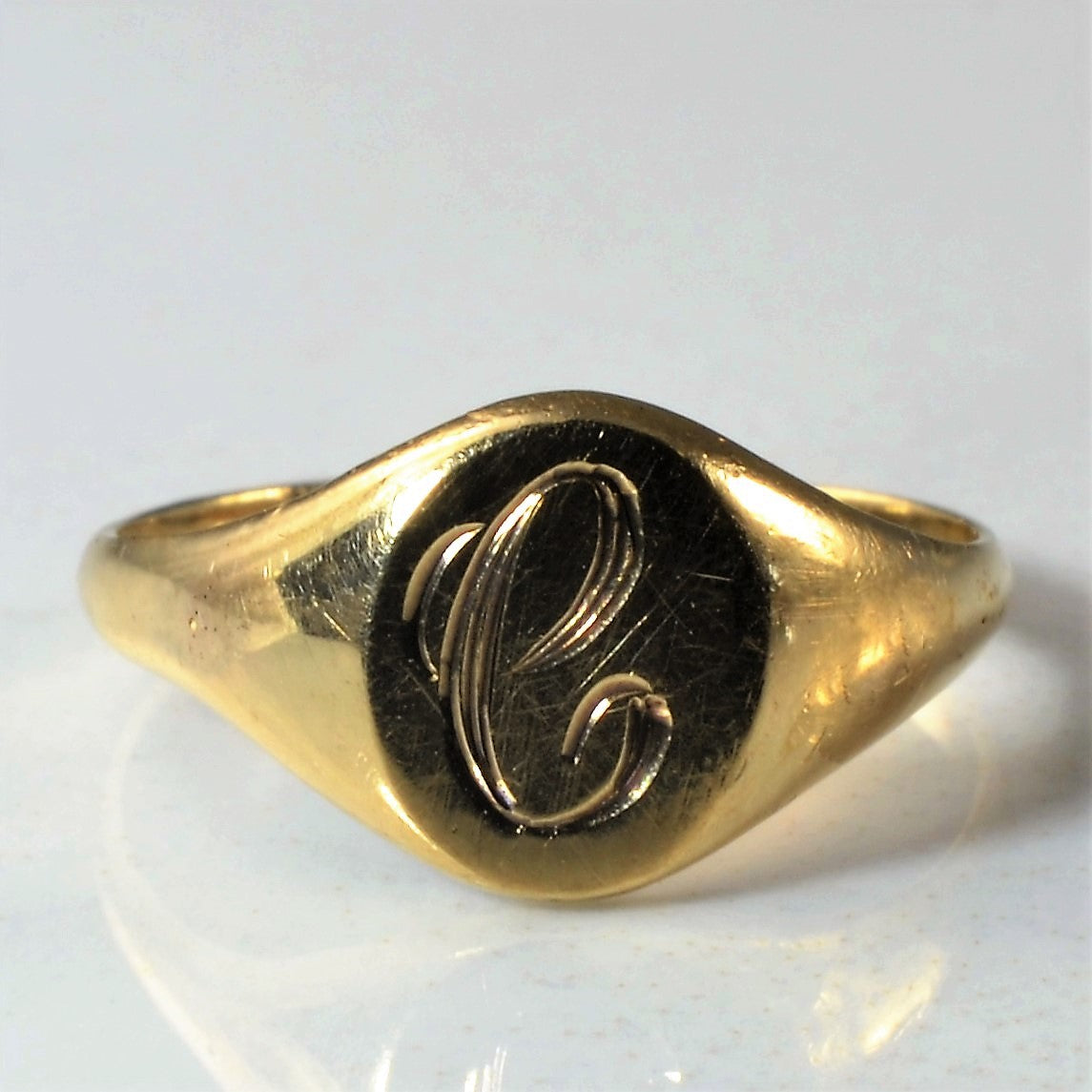 Initial 'C' Signet Ring | SZ 3.75 |