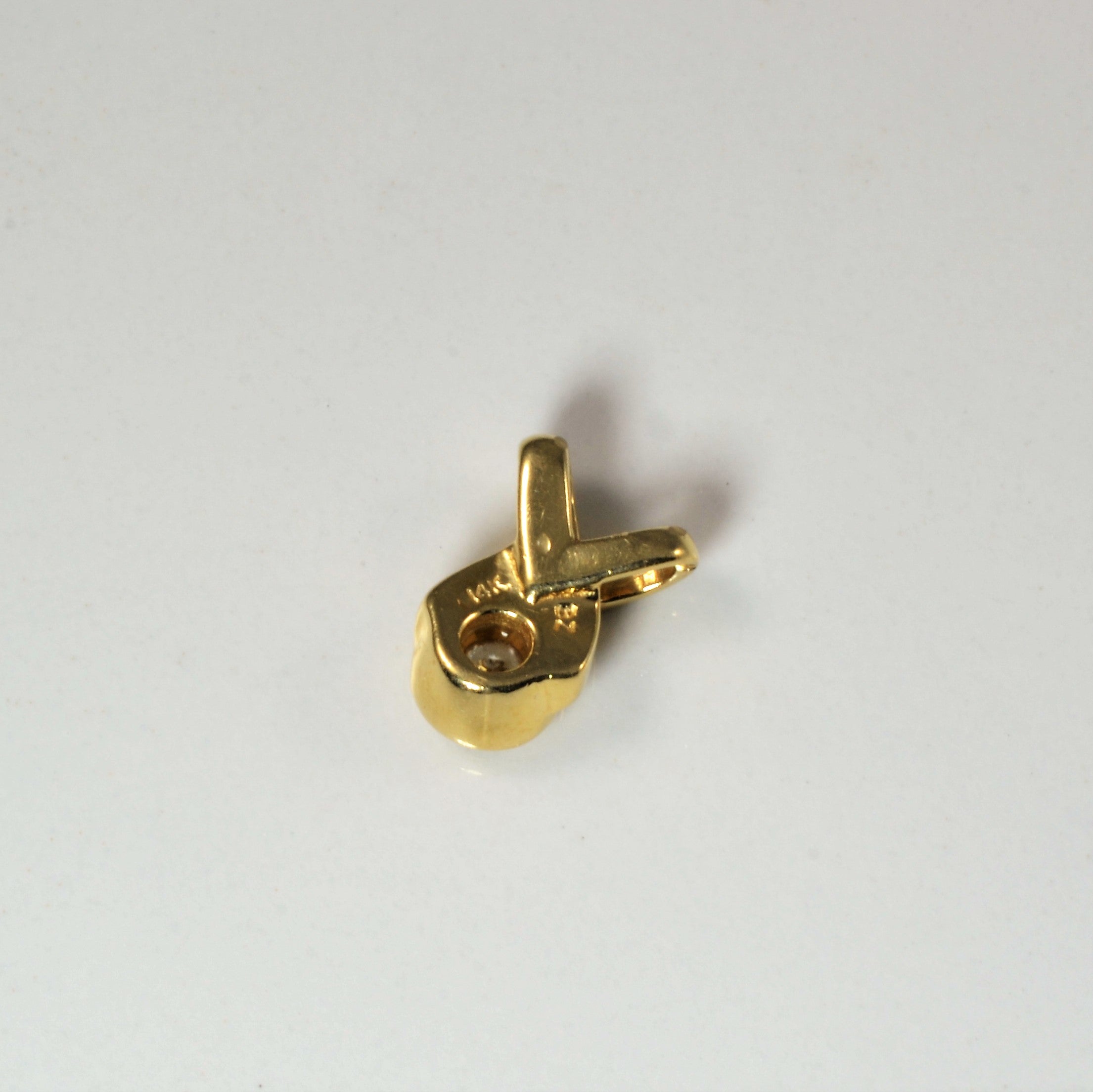 Bypass Bezel Set Diamond Pendant | 0.20ct |