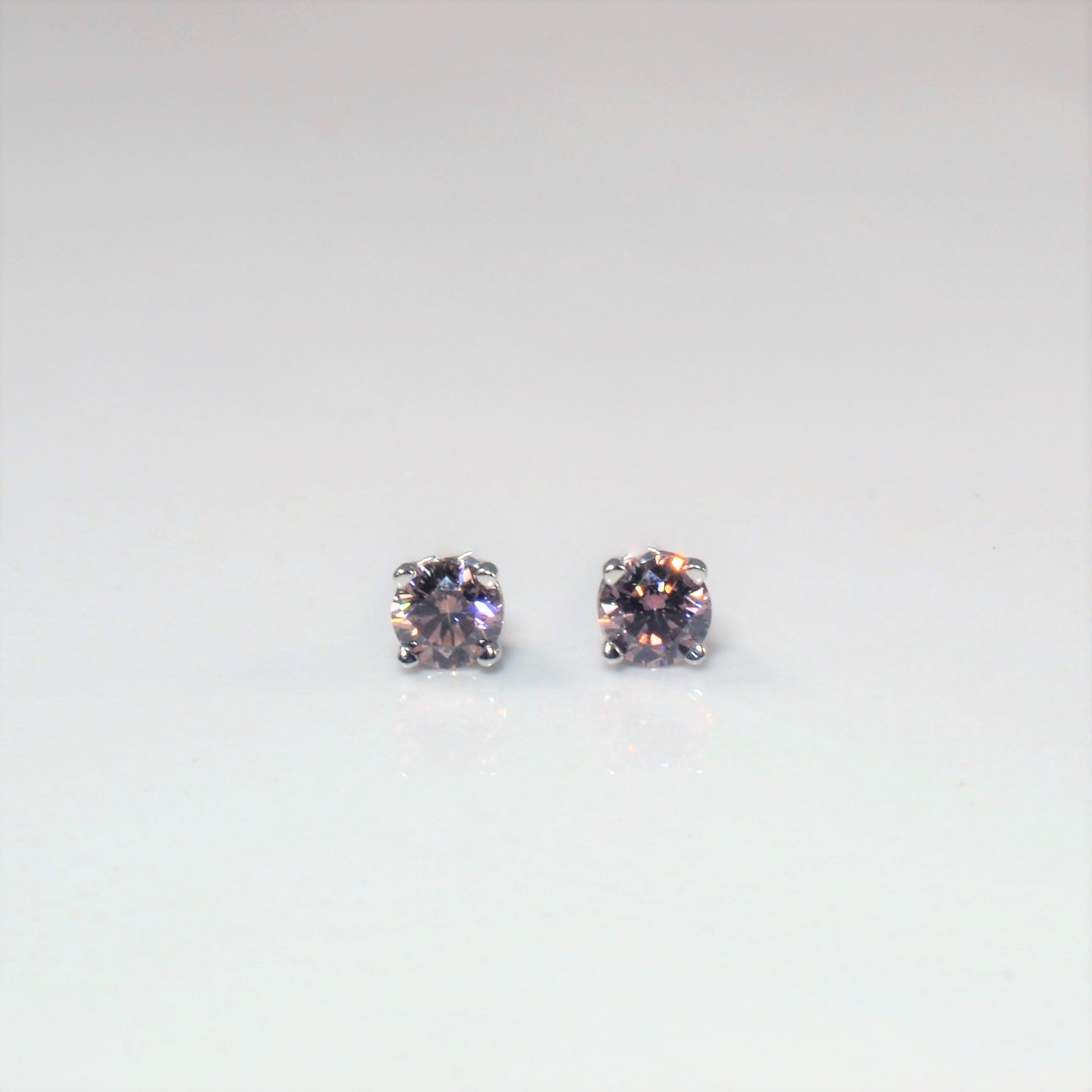 Pink Diamond Stud Earrings | 0.42ctw |