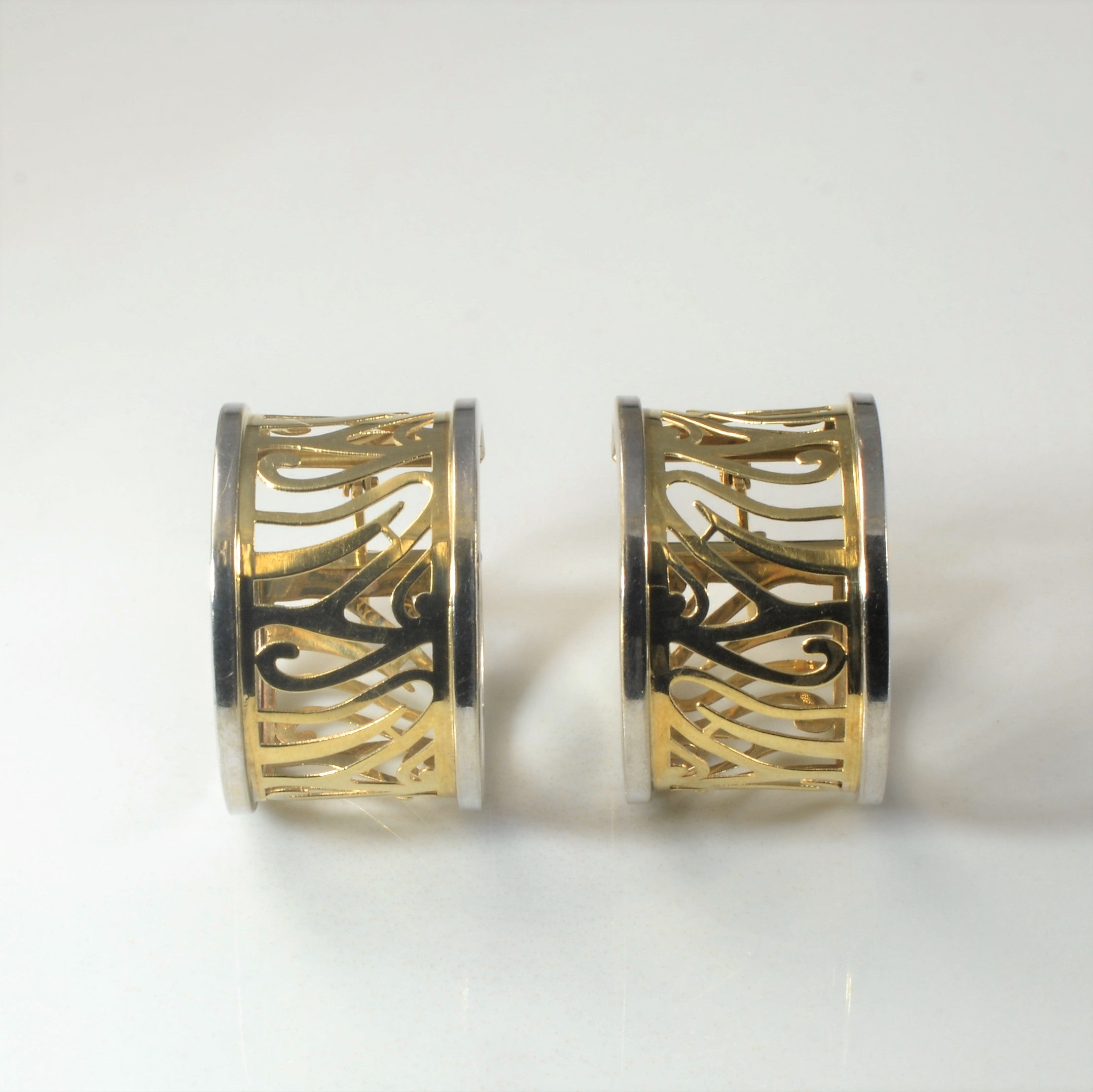 Filigree Two Tone Hoops |