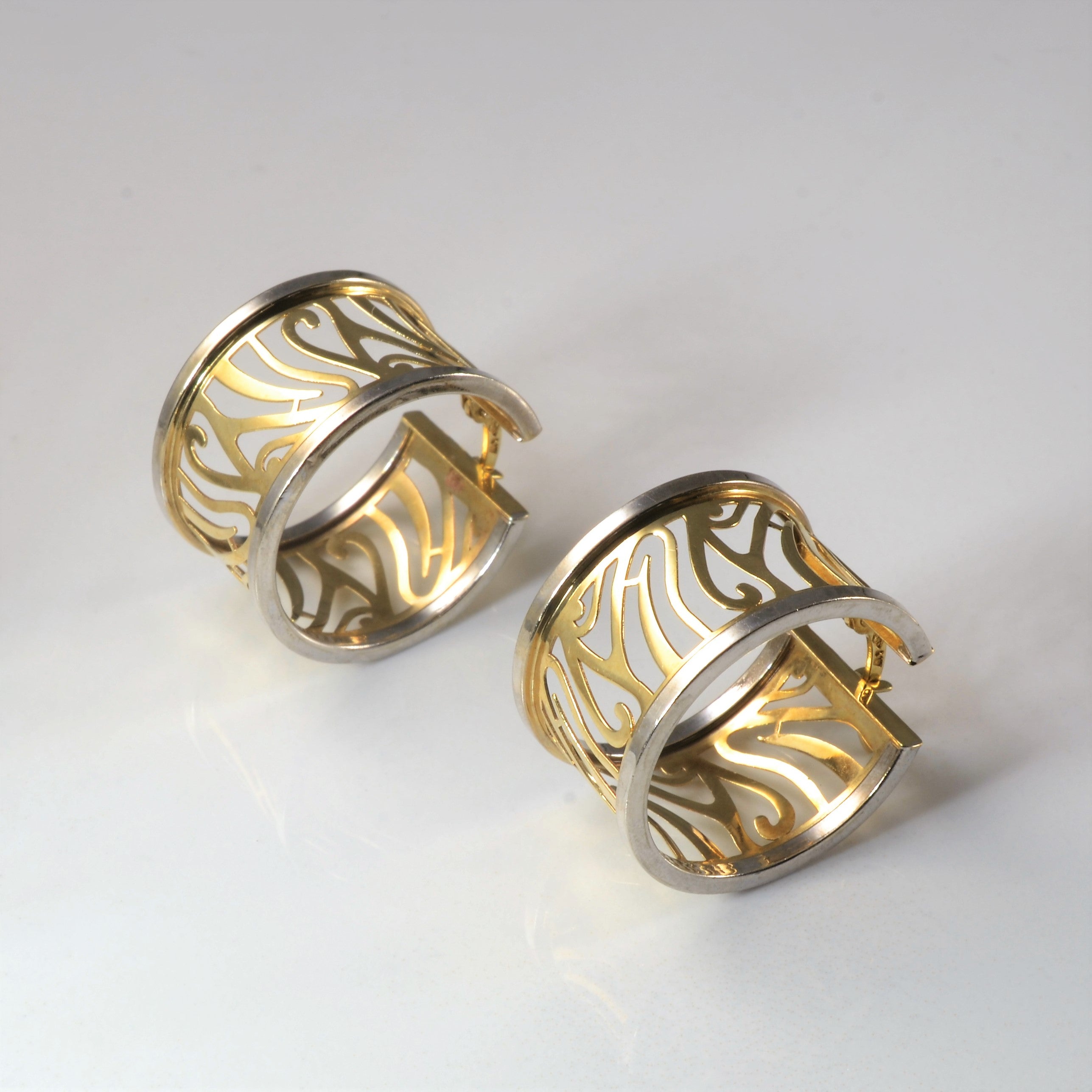 Filigree Two Tone Hoops |