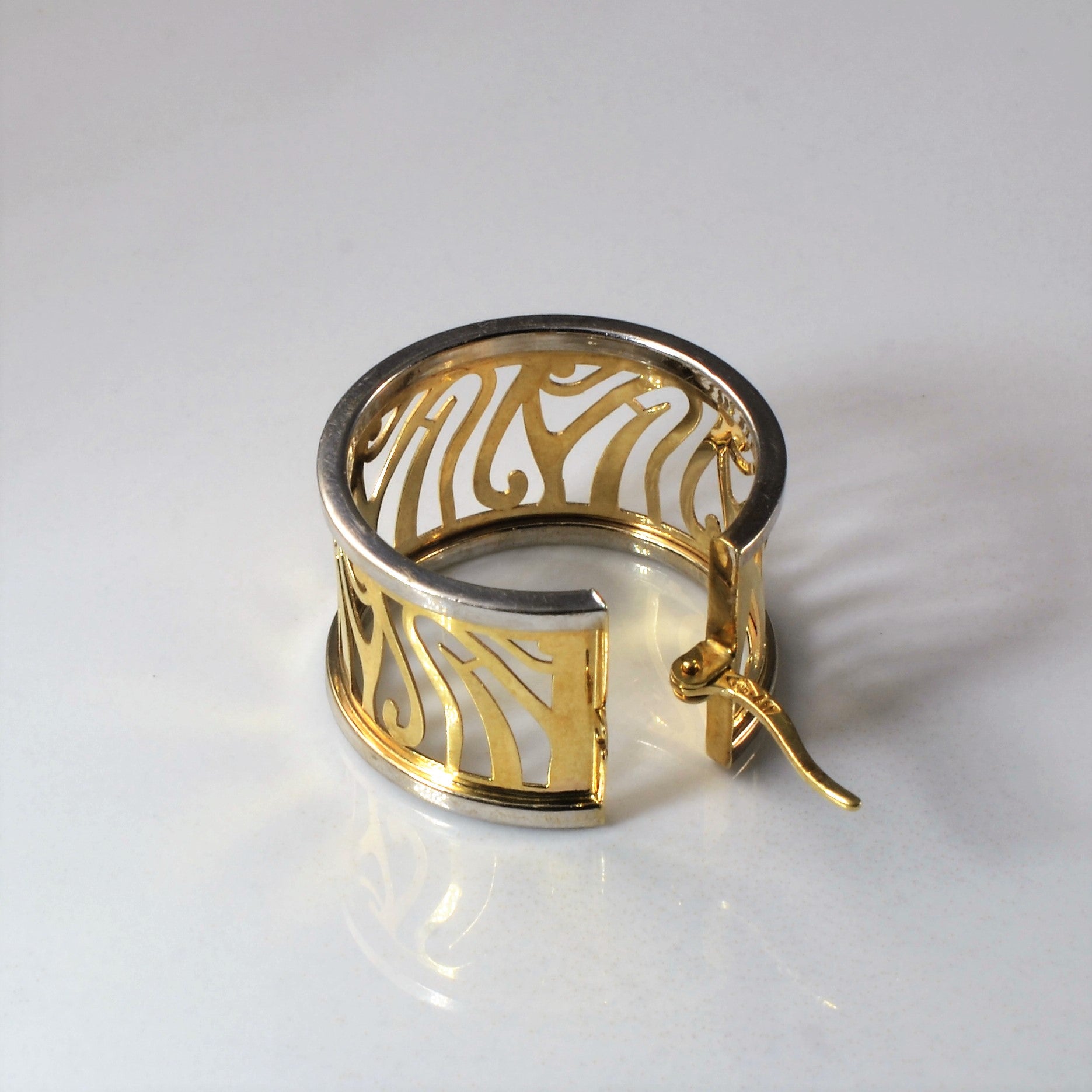 Filigree Two Tone Hoops |