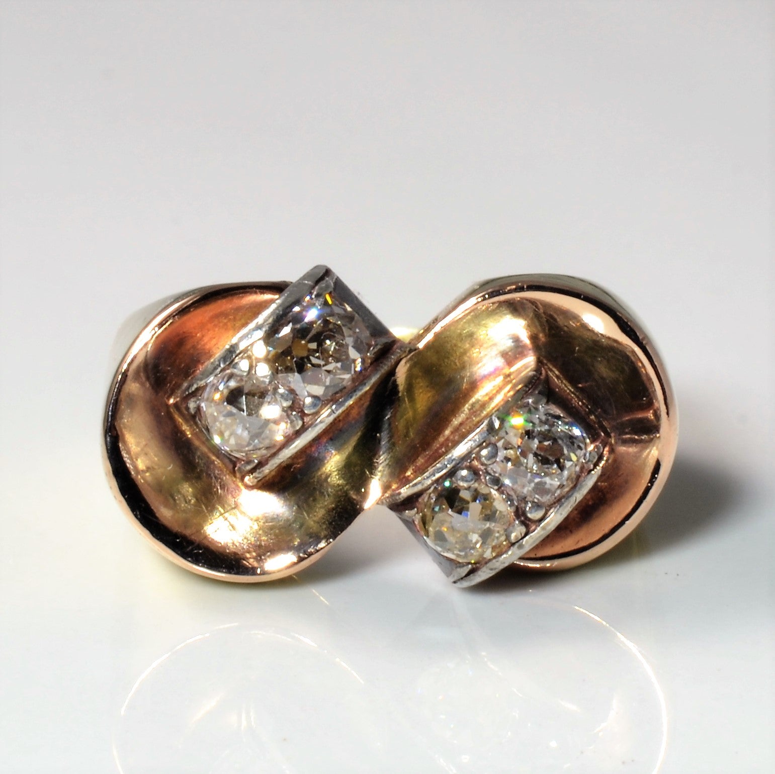 Old Mine Diamond Cocktail Ring | 0.80ctw | SZ 8 |