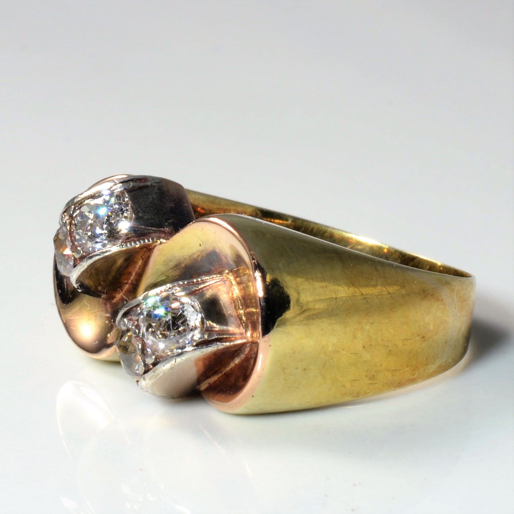 Old Mine Diamond Cocktail Ring | 0.80ctw | SZ 8 |