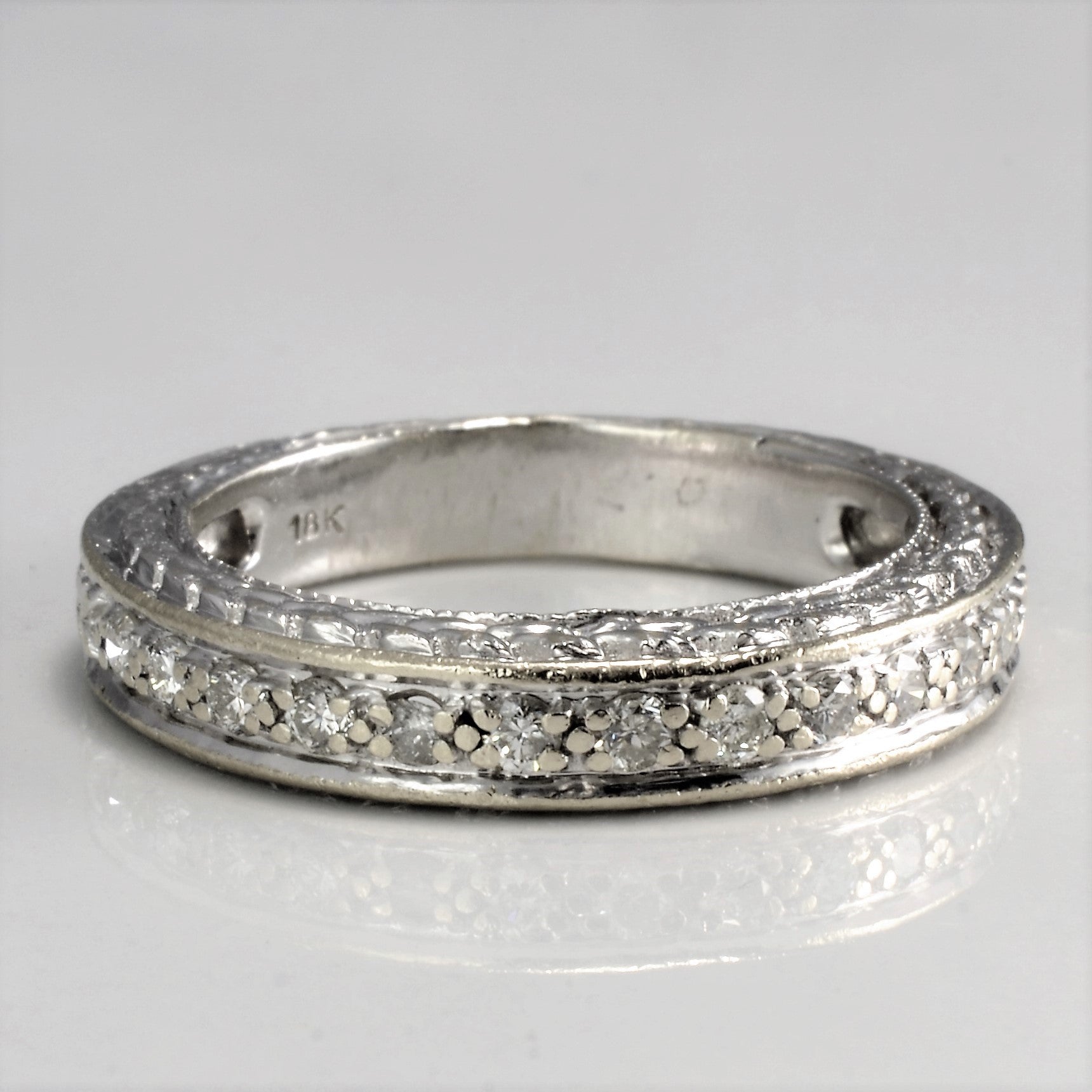 Milgrain Detailed Diamond Wedding Ring | 0.24 ctw, SZ 6.25 |