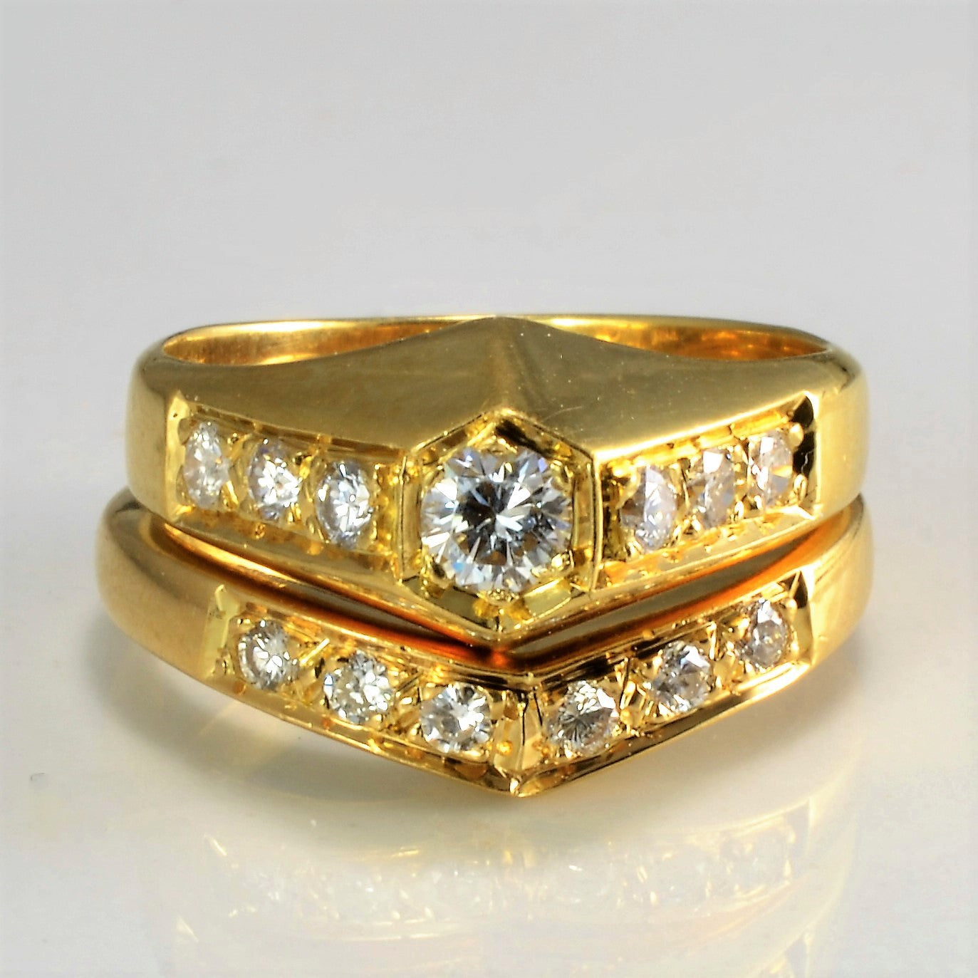Diamond Engagement Ring Set | 0.45 ctw, SZ 4 |
