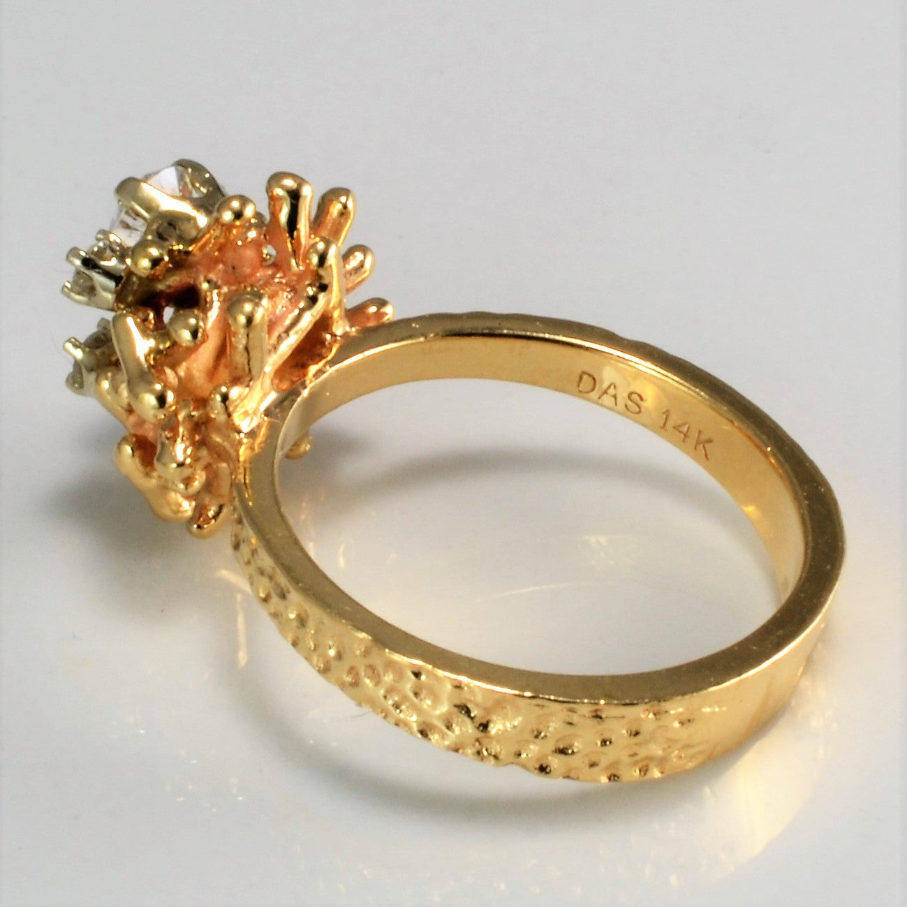 Scattered Diamond Textured Ring | 0.30 ctw | SZ 5.5