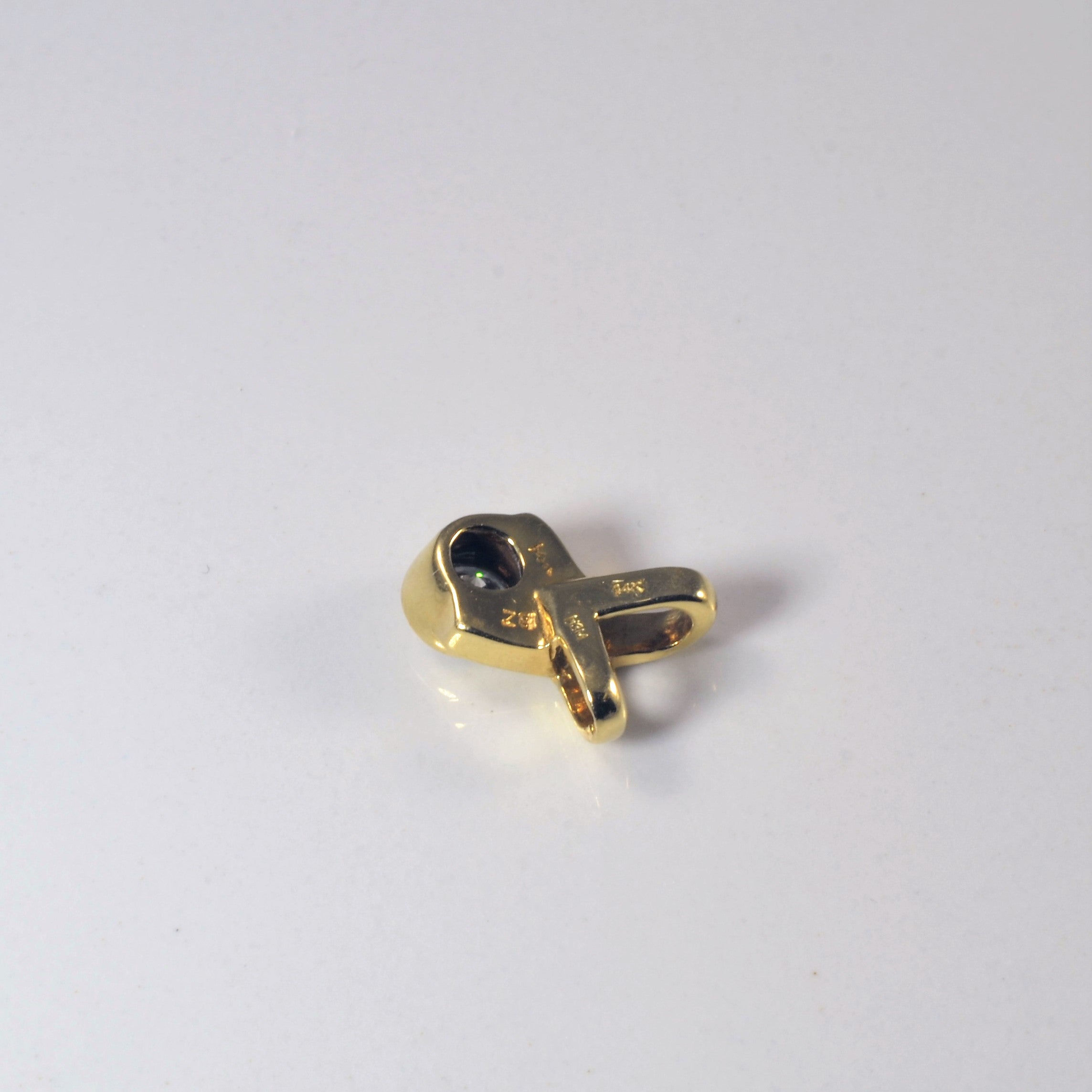 Bezel Set Diamond Twist Pendant | 0.34ct |