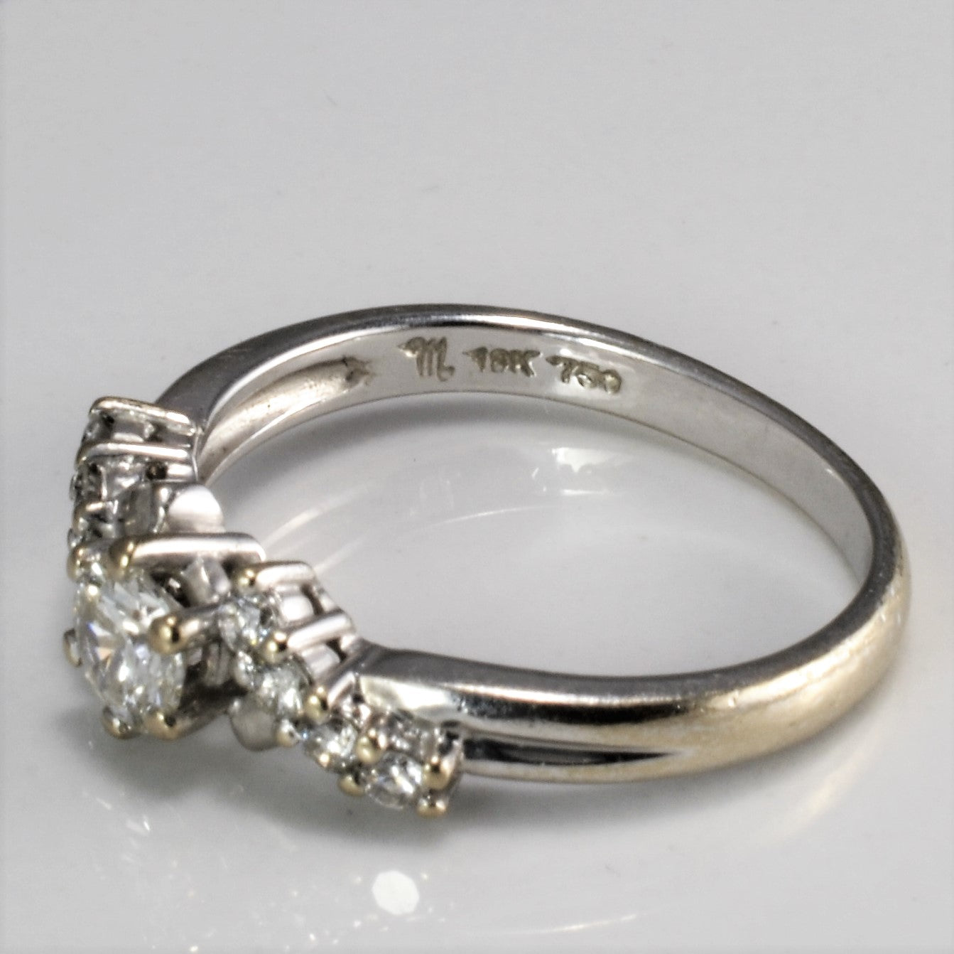 Prong Set Diamond Crossover Engagement Ring | 0.45 ctw, SZ 5.75 |