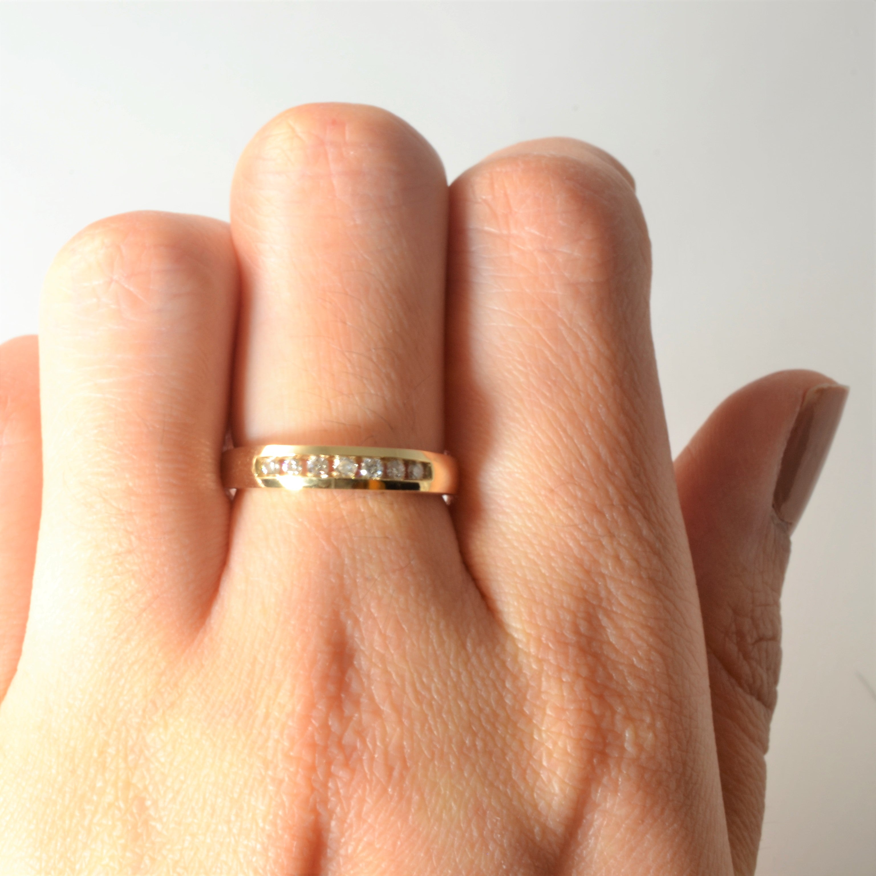 Channel Set Diamond Band | 0.18ctw | SZ 6.25 |