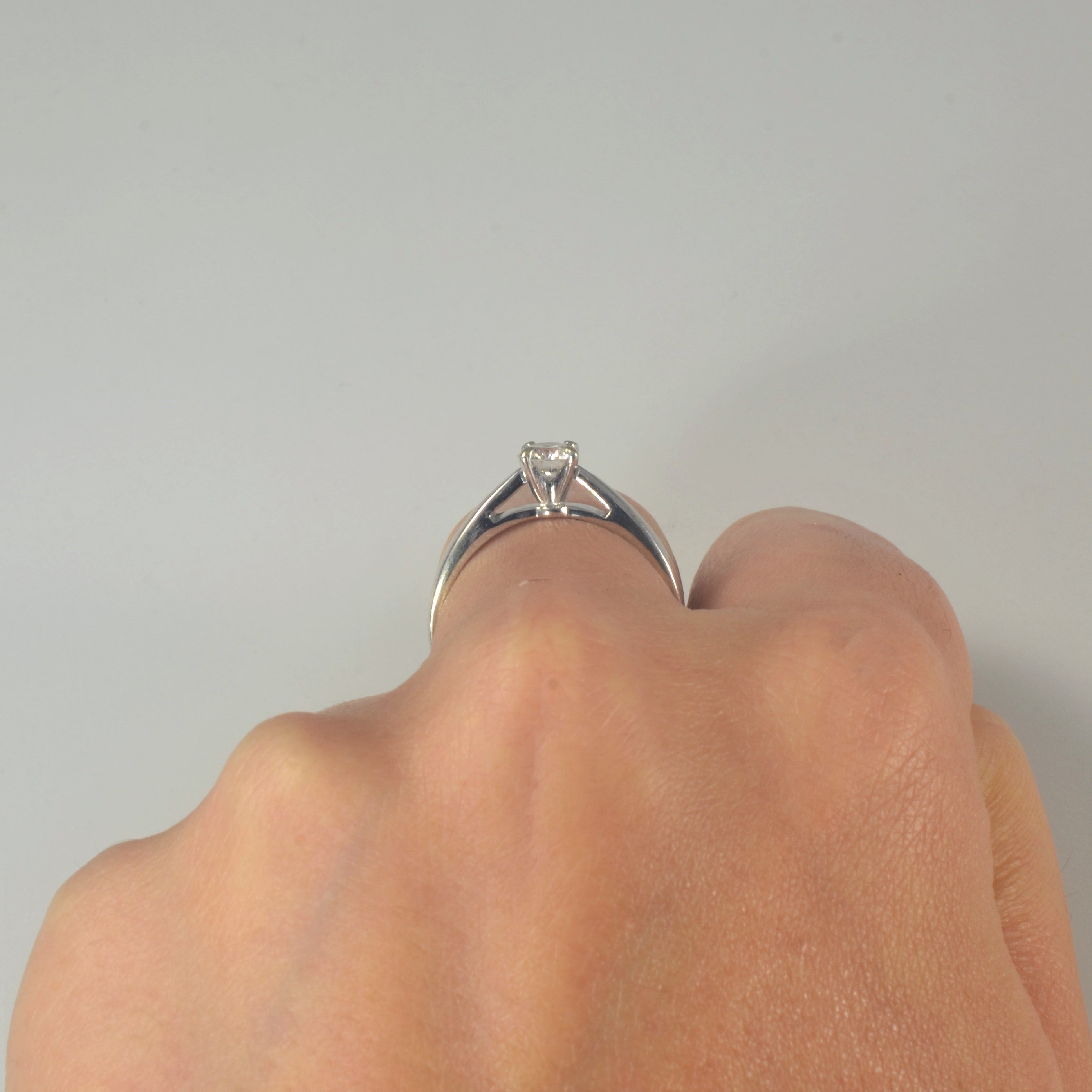 Solitaire Canadian Diamond Engagement Ring | 0.40ct | SZ 7 |