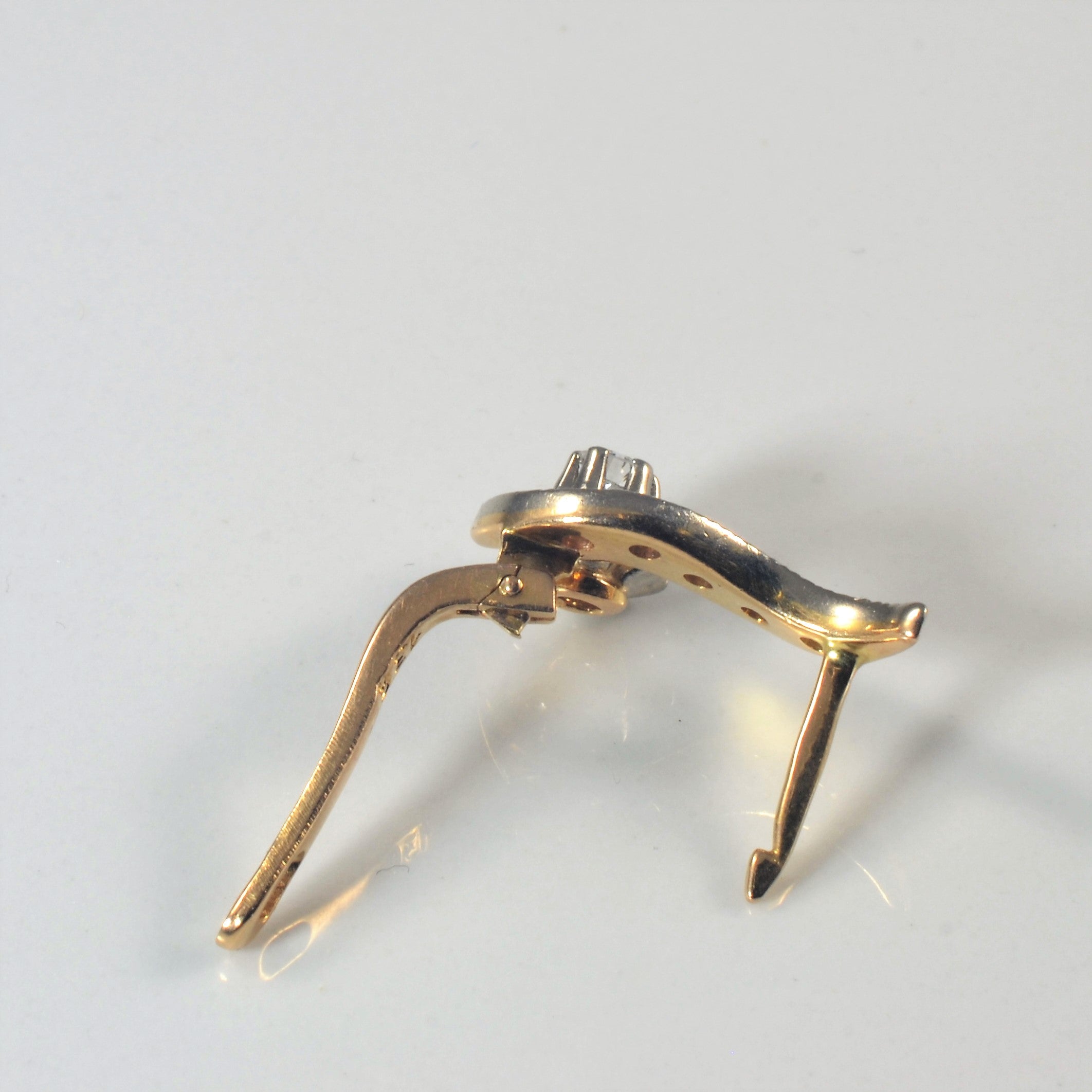 Retro Milgrain Detail Diamond Earrings | 0.42ctw |
