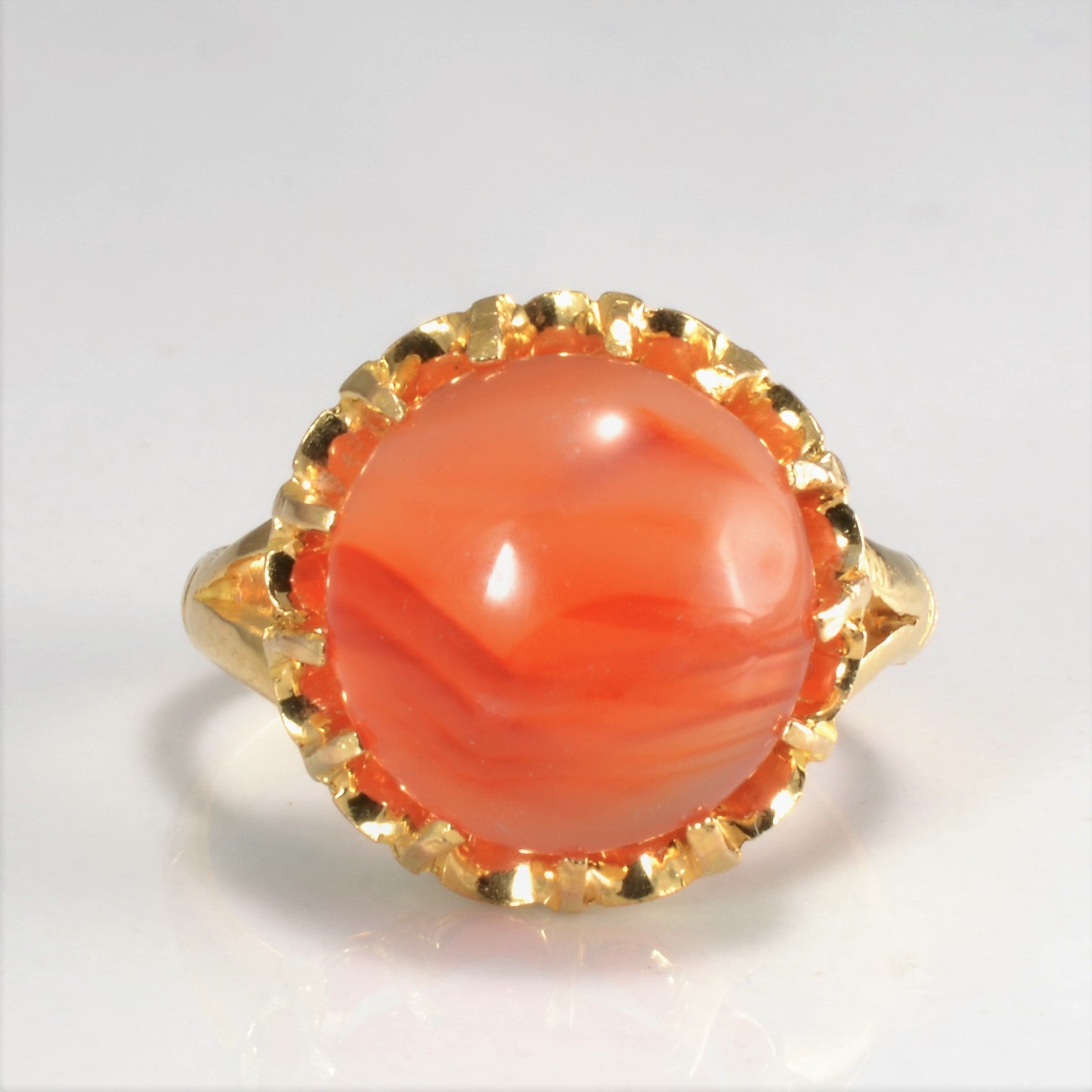Solitaire Agate Ring | SZ 5.5 |