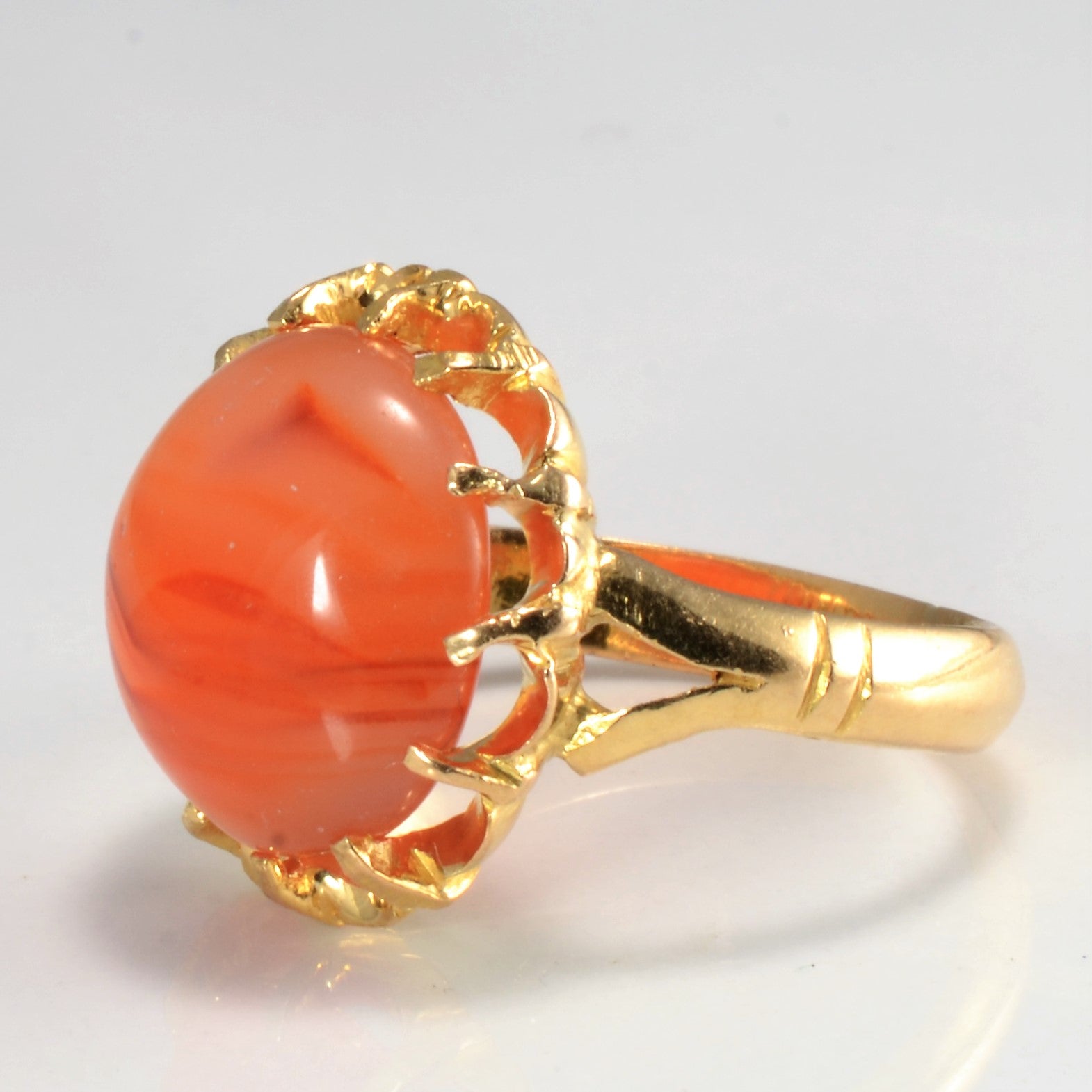 Solitaire Agate Ring | SZ 5.5 |