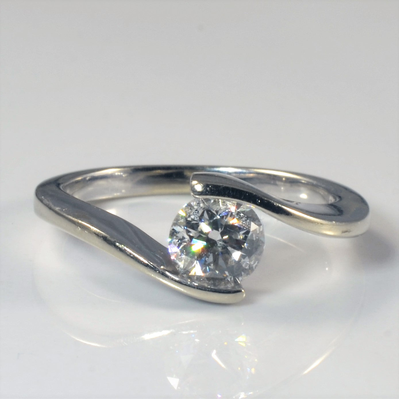 Bypass Diamond Engagement Ring | 0.68ct | SZ 6.75 |