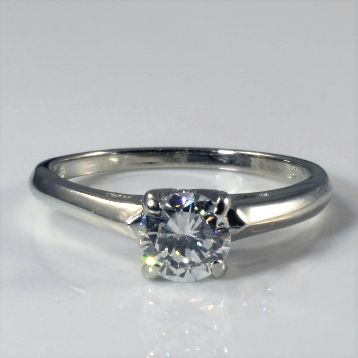 Solitaire Diamond Engagement 18k Ring | 0.62ct | SZ 6.5 |