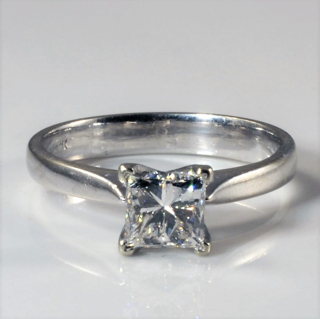 Princess Solitaire Diamond Engagement Ring | 0.91ct | SZ 5.75 |