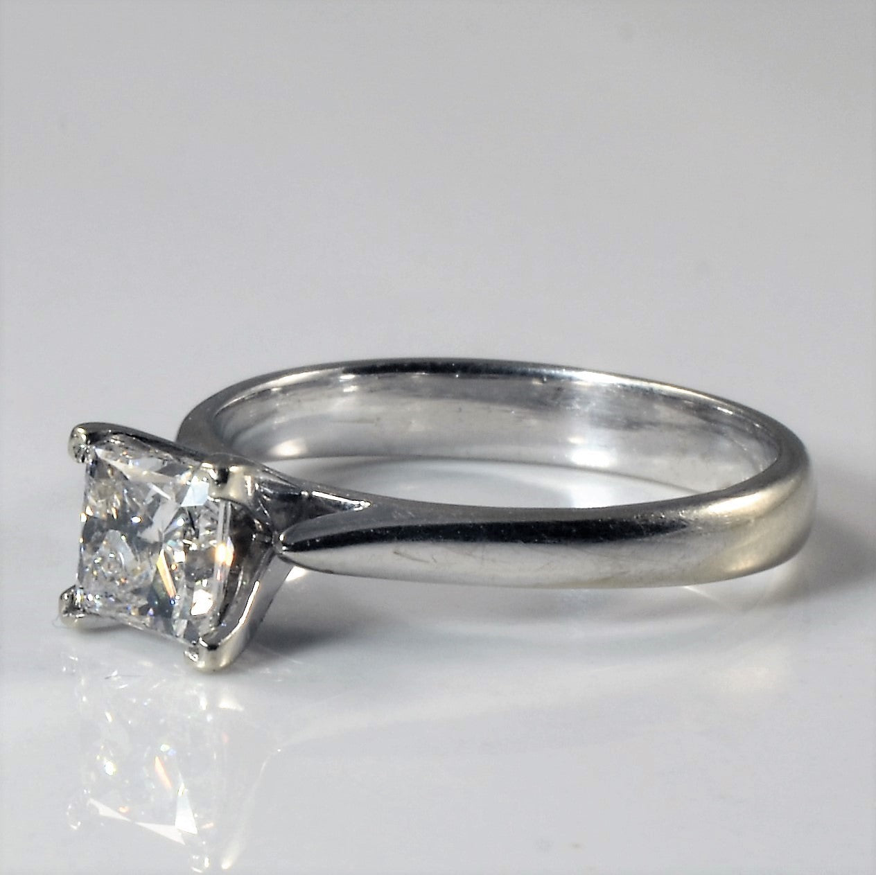 Princess Solitaire Diamond Engagement Ring | 0.91ct | SZ 5.75 |