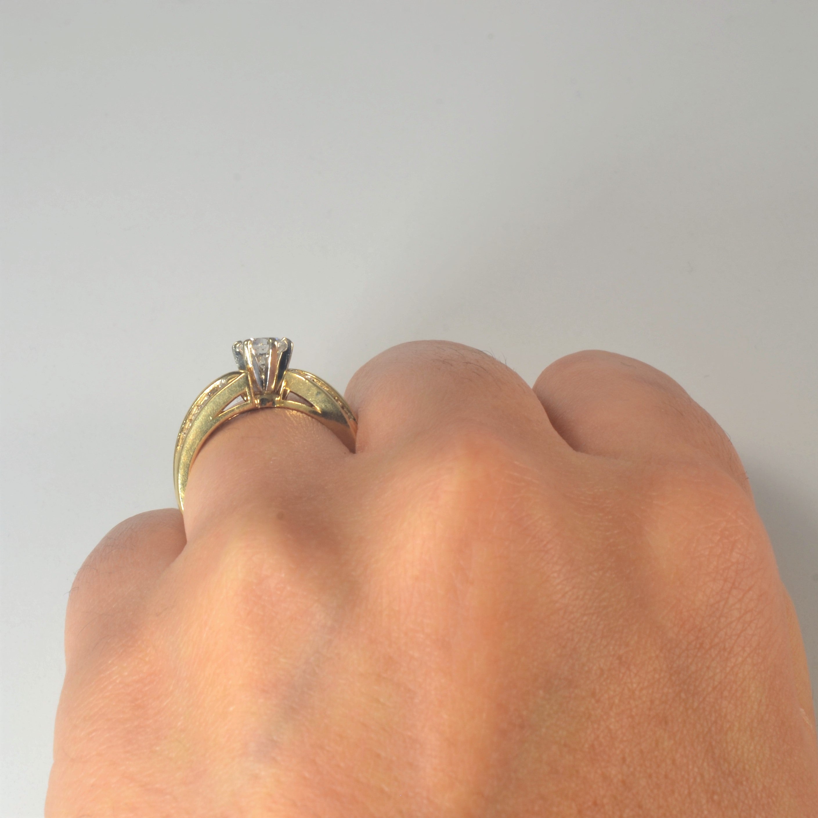 Bypass Baguette Diamond Engagement Ring | 0.82ctw | SZ 5.75 |