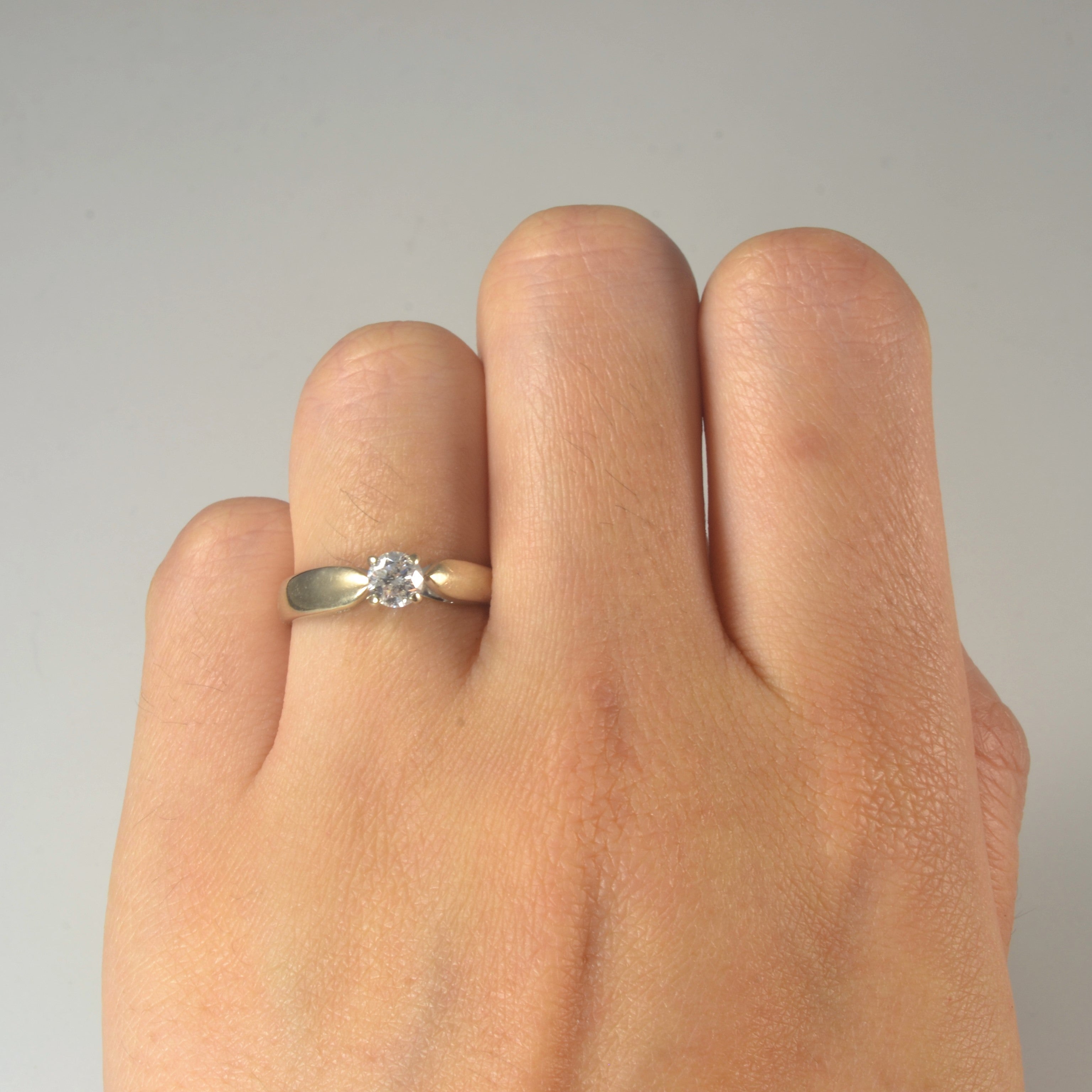 Tapered Solitaire Diamond Ring | 0.29ct | SZ 5.5 |