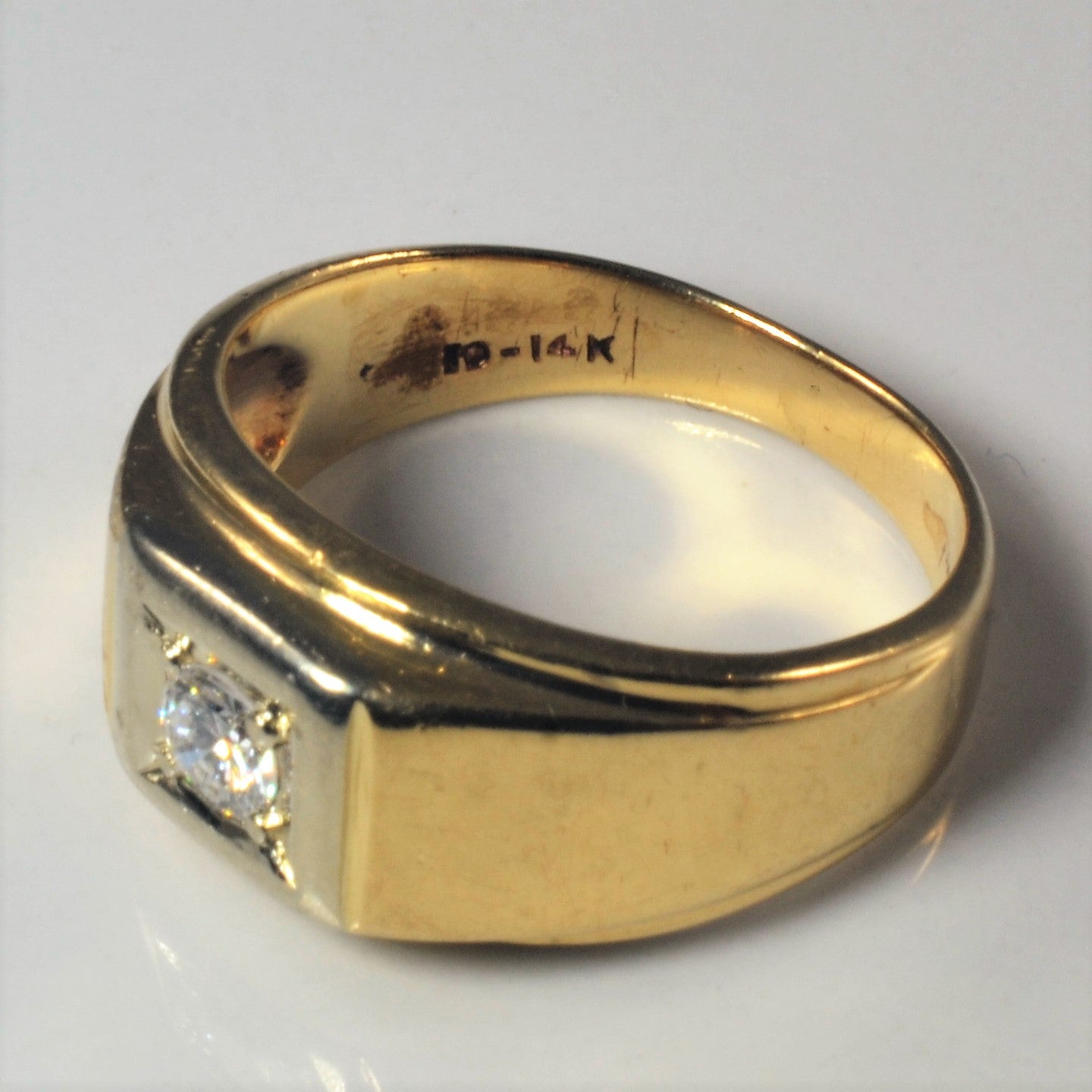 Solitaire Diamond Wide Band | 0.28ct | SZ 7.5 |