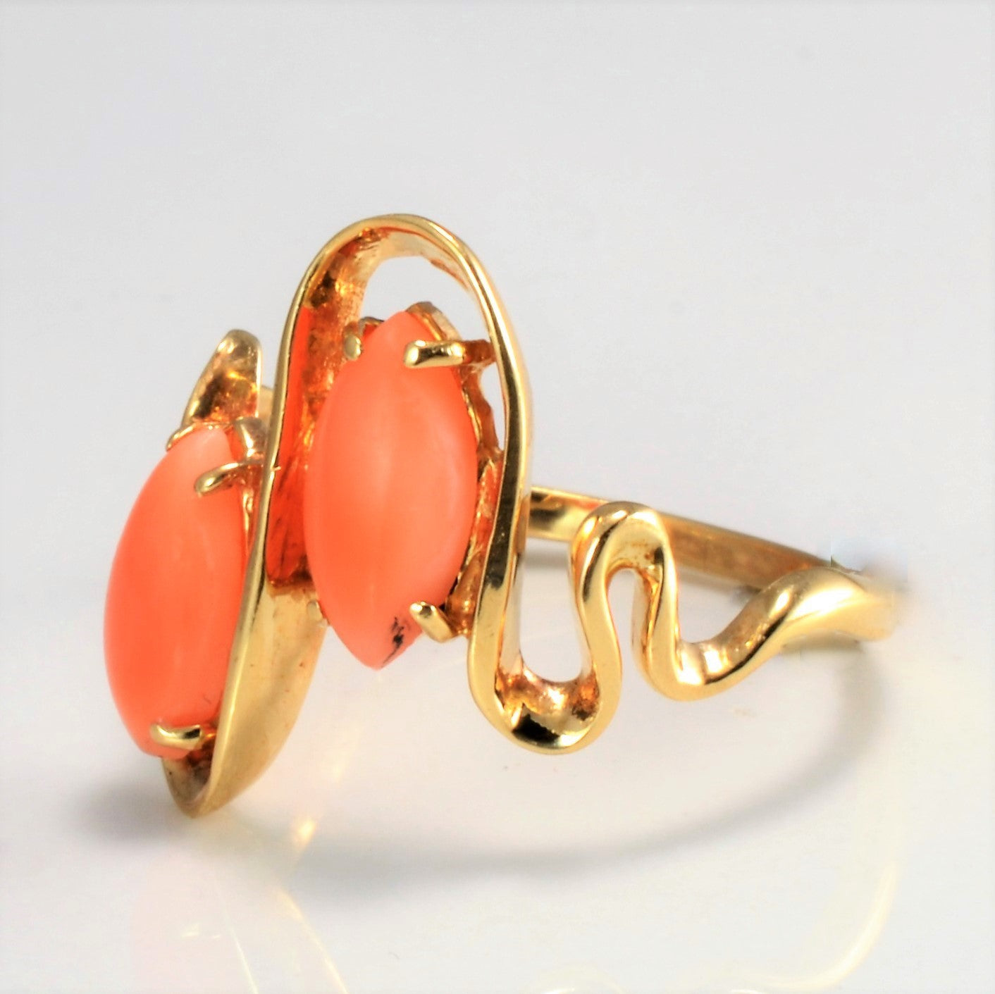 Textured Coral Ring | SZ 8.5 |